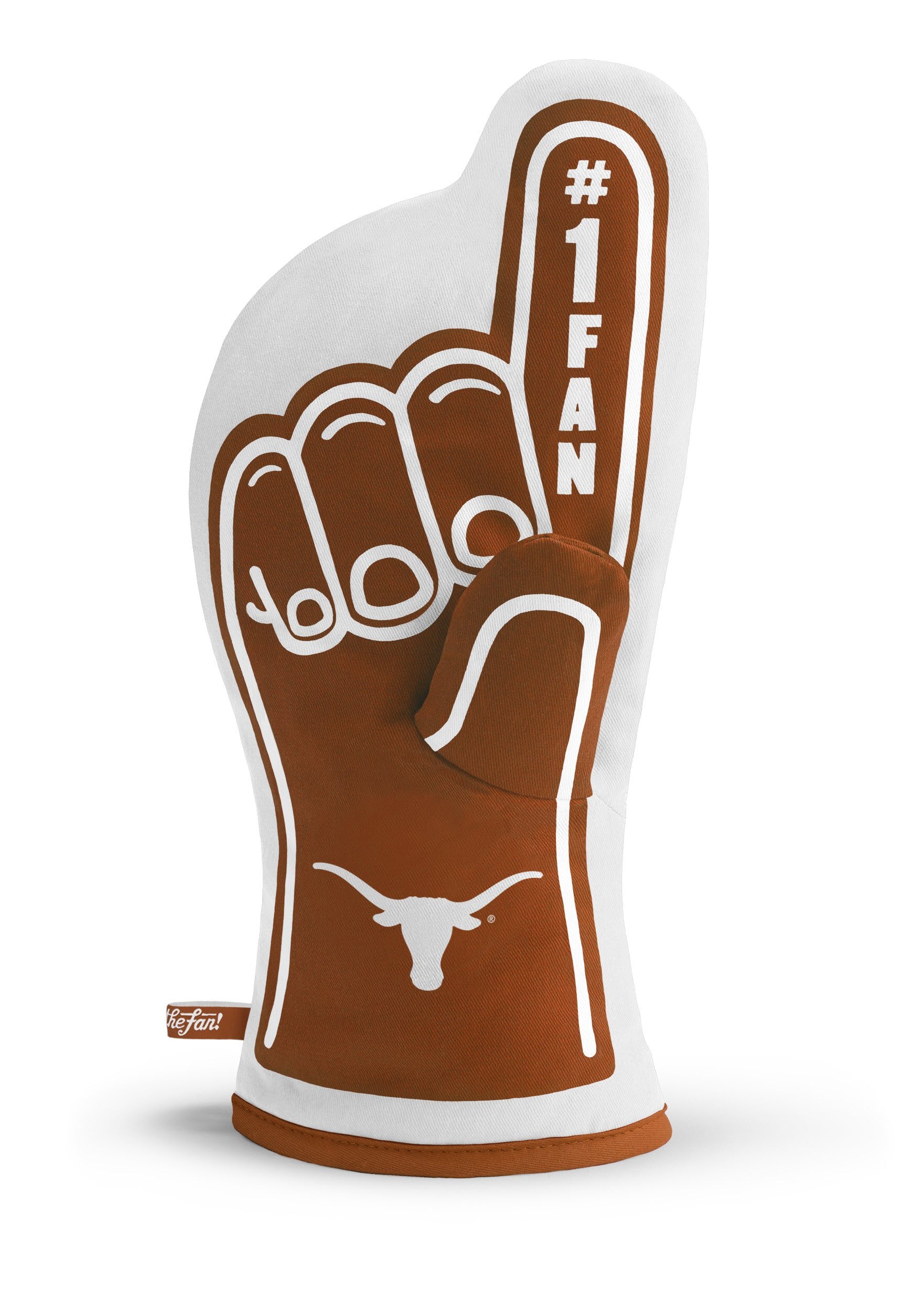 YouTheFan NCAA Texas Longhorns #1 Oven Mitt, Team Color, 13.25" x 6.5" - Sports Collectibles, Sports Memorabilia, Sports Fan Shop, Sports Gifts