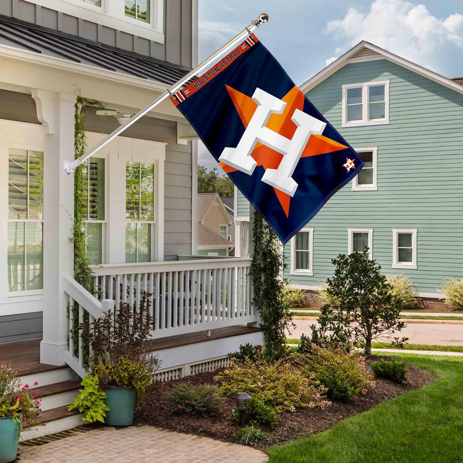 WinCraft Houston Astros Printed Header Flag 3x5 Banner - Sports Collectibles, Sports Memorabilia, Sports Fan Shop, Sports Gifts