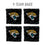 YouTheFan NFL Jacksonville Jaguars Cornhole Bags - 4PK - Black - Sports Collectibles, Sports Memorabilia, Sports Fan Shop, Sports Gifts