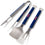 YouTheFan 5021763 NCAA Mississippi Old Miss Rebels Spirit Series 3-Piece BBQ Set, 22" x 9", Team Colors - Sports Collectibles, Sports Memorabilia, Sports Fan Shop, Sports Gifts