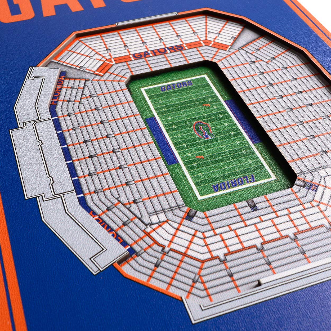 YouTheFan NCAA Florida Gators 3D Stadium 8x32 Banner - Ben Hill Griffin Stadium - Sports Collectibles, Sports Memorabilia, Sports Fan Shop, Sports Gifts