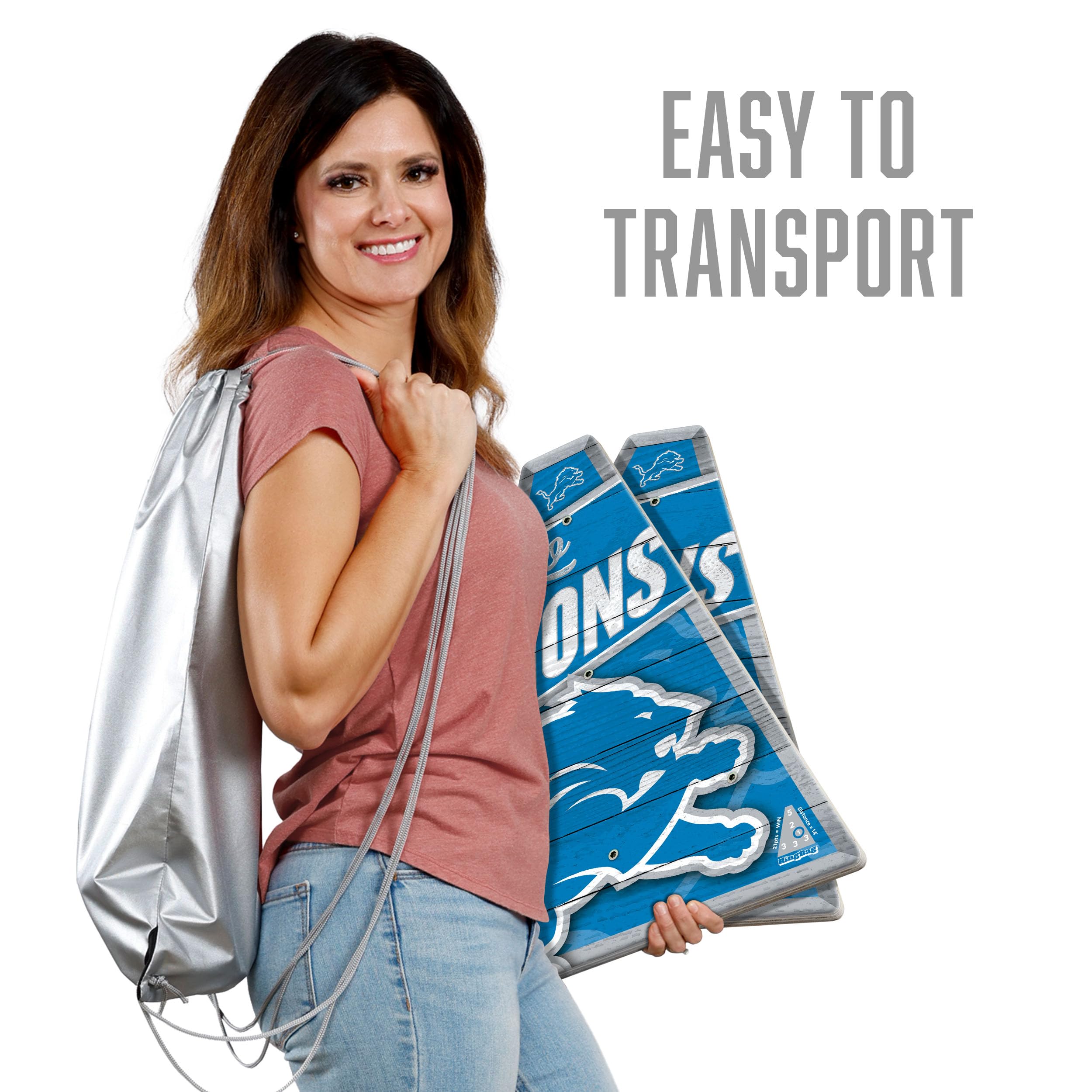 YouTheFan NFL Detroit Lions RingBag - Sports Collectibles, Sports Memorabilia, Sports Fan Shop, Sports Gifts