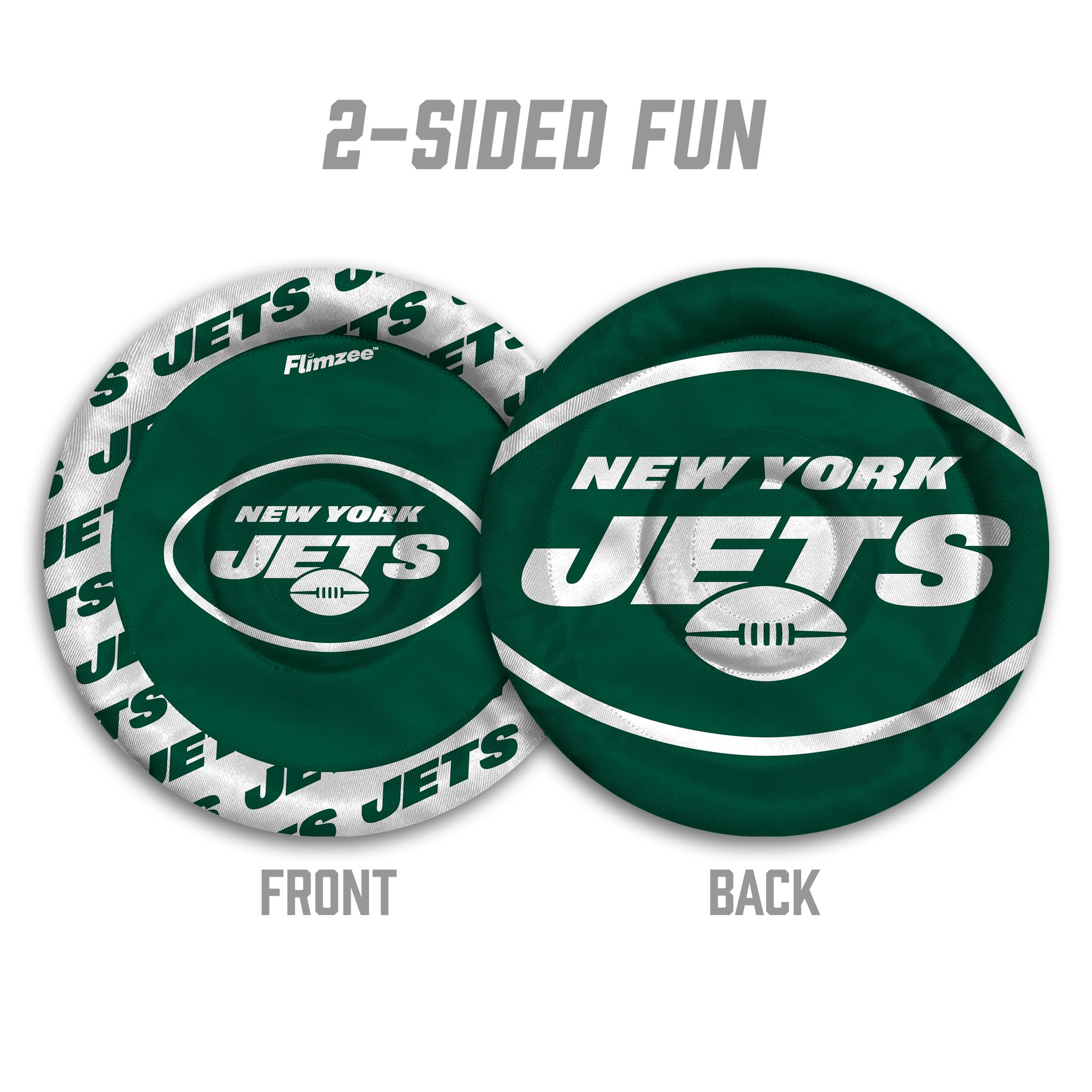 YouTheFan NFL New York Jets Flimzee Bean-Bag Flying Disc - Sports Collectibles, Sports Memorabilia, Sports Fan Shop, Sports Gifts