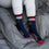 For Bare Feet NHL Columbus Blue Jackets 4 Stripe Deuce Crew Sock Team Color LARGE - Sports Gifts, Sports Memorabilia, Sports Collectibles, Fan Shop