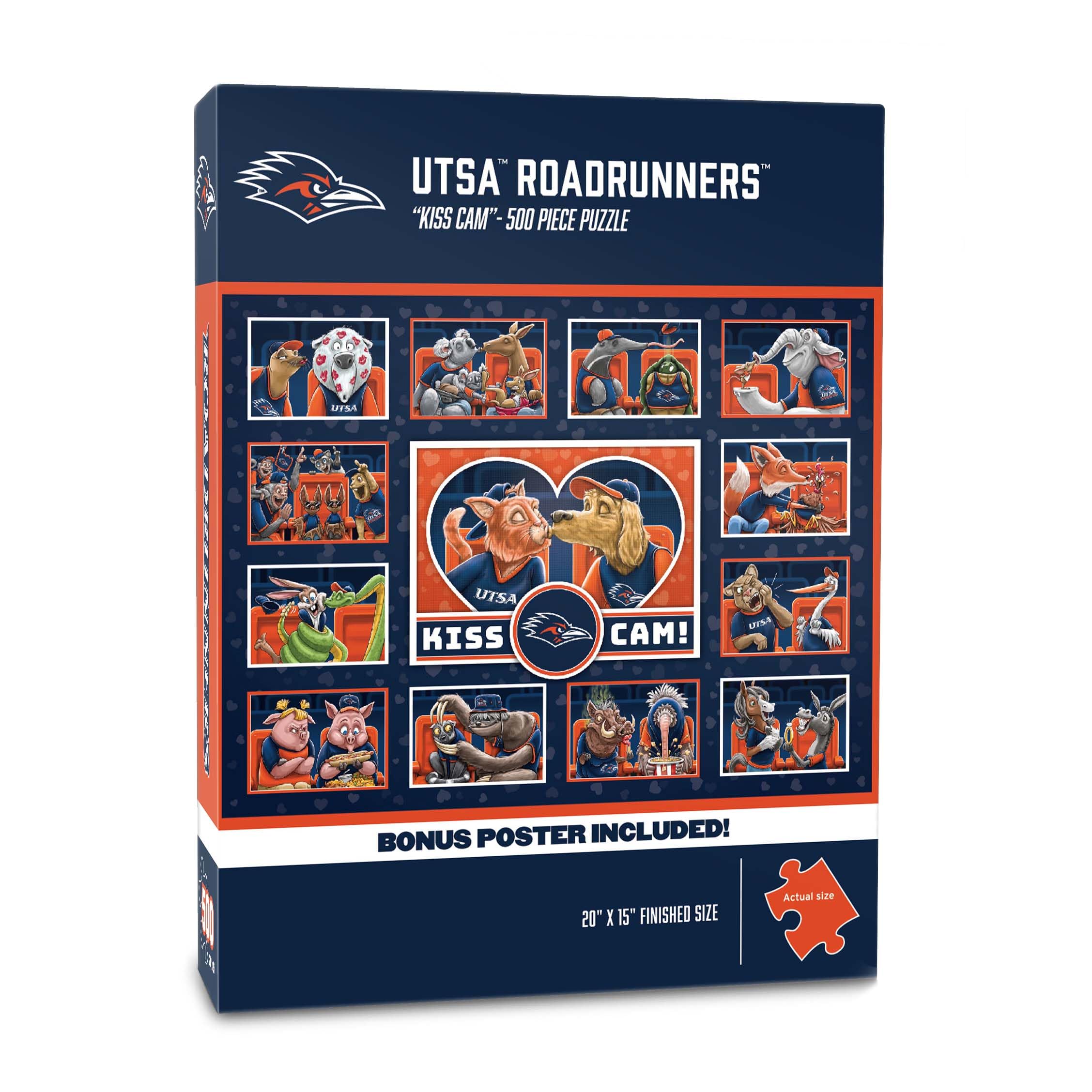 YouTheFan NCAA Texas San Antonio Racerunners Kiss Cam 500pc Puzzle - Sports Collectibles, Sports Memorabilia, Sports Fan Shop, Sports Gifts