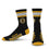 For Bare Feet NHL Boston Bruins 4 Stripe Deuce Crew Sock Team Color LARGE - Sports Gifts, Sports Memorabilia, Sports Collectibles, Fan Shop