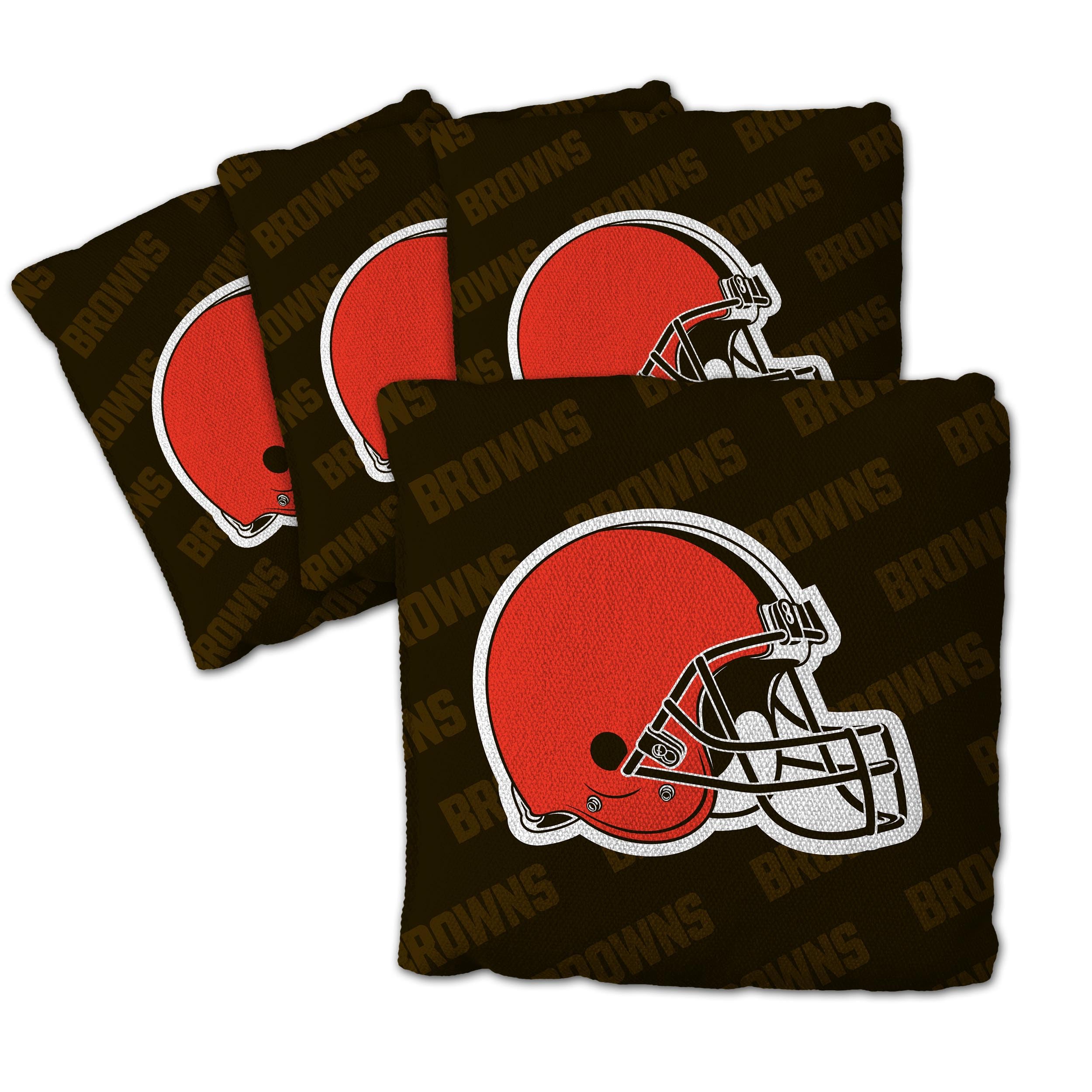 YouTheFan NFL Cleveland Browns Cornhole Bags - 4PK - Brown - Sports Collectibles, Sports Memorabilia, Sports Fan Shop, Sports Gifts