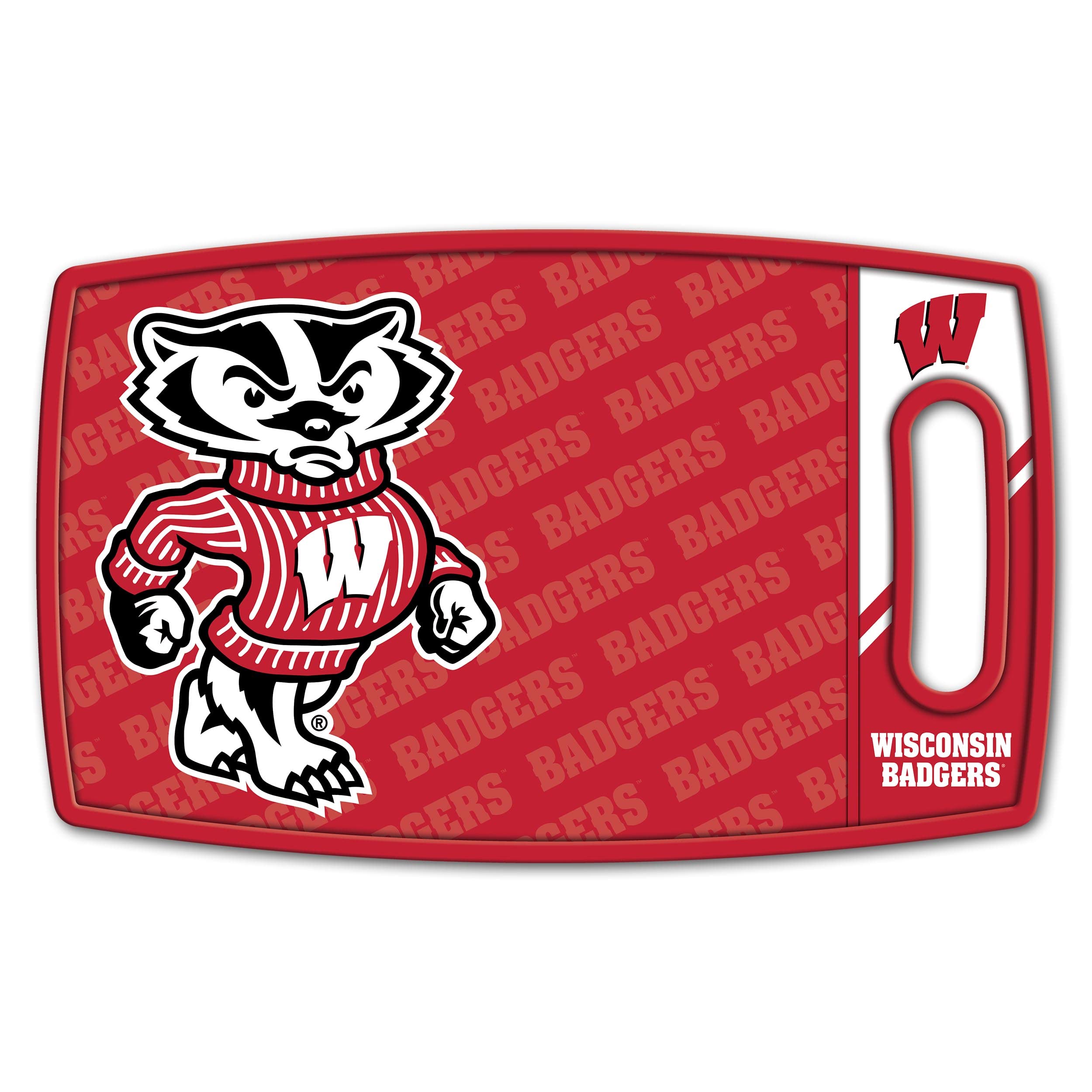 YouTheFan NCAA Wisconsin Badgers Logo Series Cutting Board - Sports Collectibles, Sports Memorabilia, Sports Fan Shop, Sports Gifts