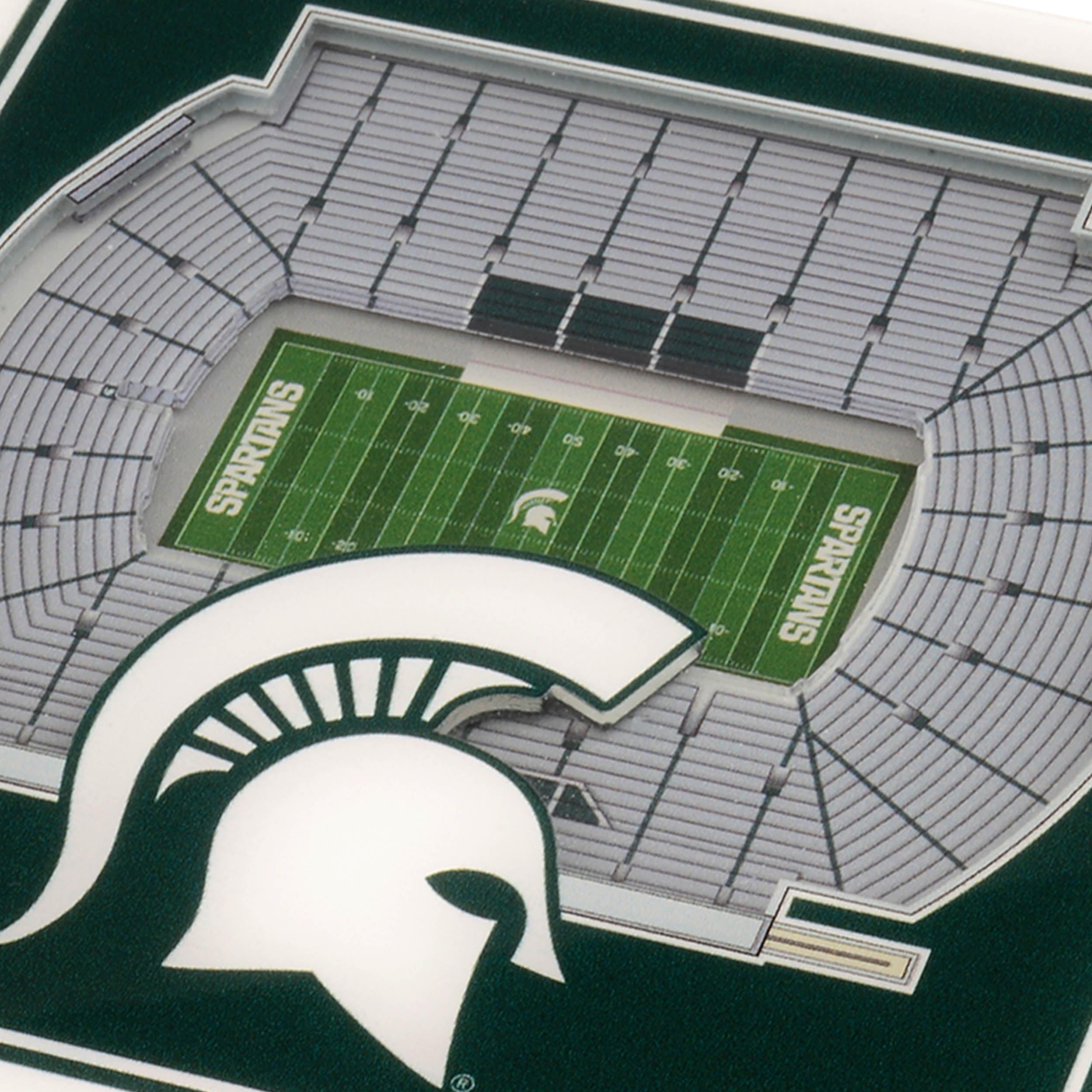 YouTheFan NCAA Michigan State Spartans Licensed Fan Cribbage Wood Board Game - Sports Collectibles, Sports Memorabilia, Sports Fan Shop, Sports Gifts