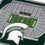 YouTheFan NCAA Michigan State Spartans Licensed Fan Cribbage Wood Board Game - Sports Collectibles, Sports Memorabilia, Sports Fan Shop, Sports Gifts