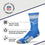 For Bare Feet NFL Youth 4 Stripe Deuce Crew Sock, Detroit Lions, One Size - Sports Gifts, Sports Memorabilia, Sports Collectibles, Fan Shop
