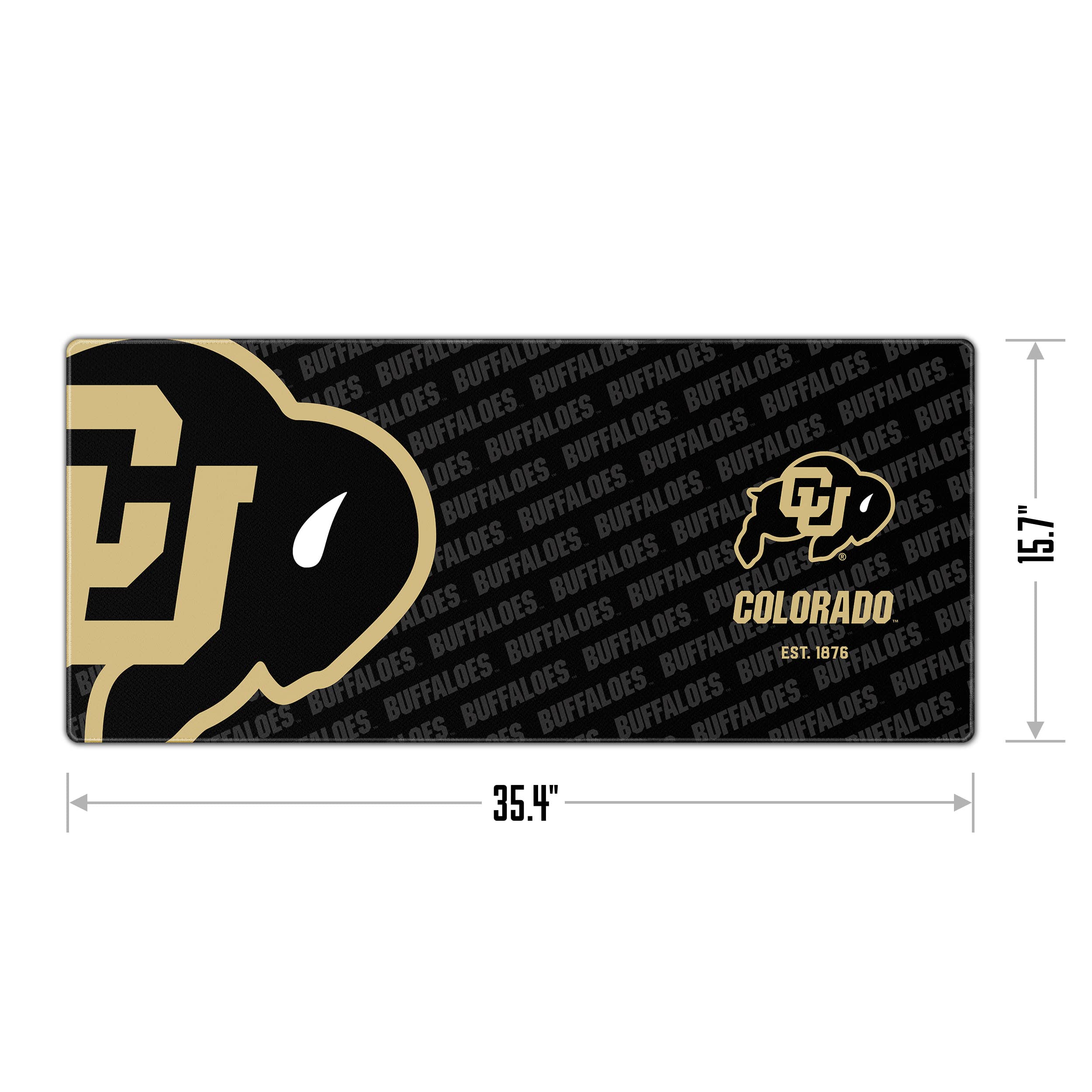 YouTheFan NCAA Colorado Buffaloes Logo Series Desk Pad - Sports Collectibles, Sports Memorabilia, Sports Fan Shop, Sports Gifts