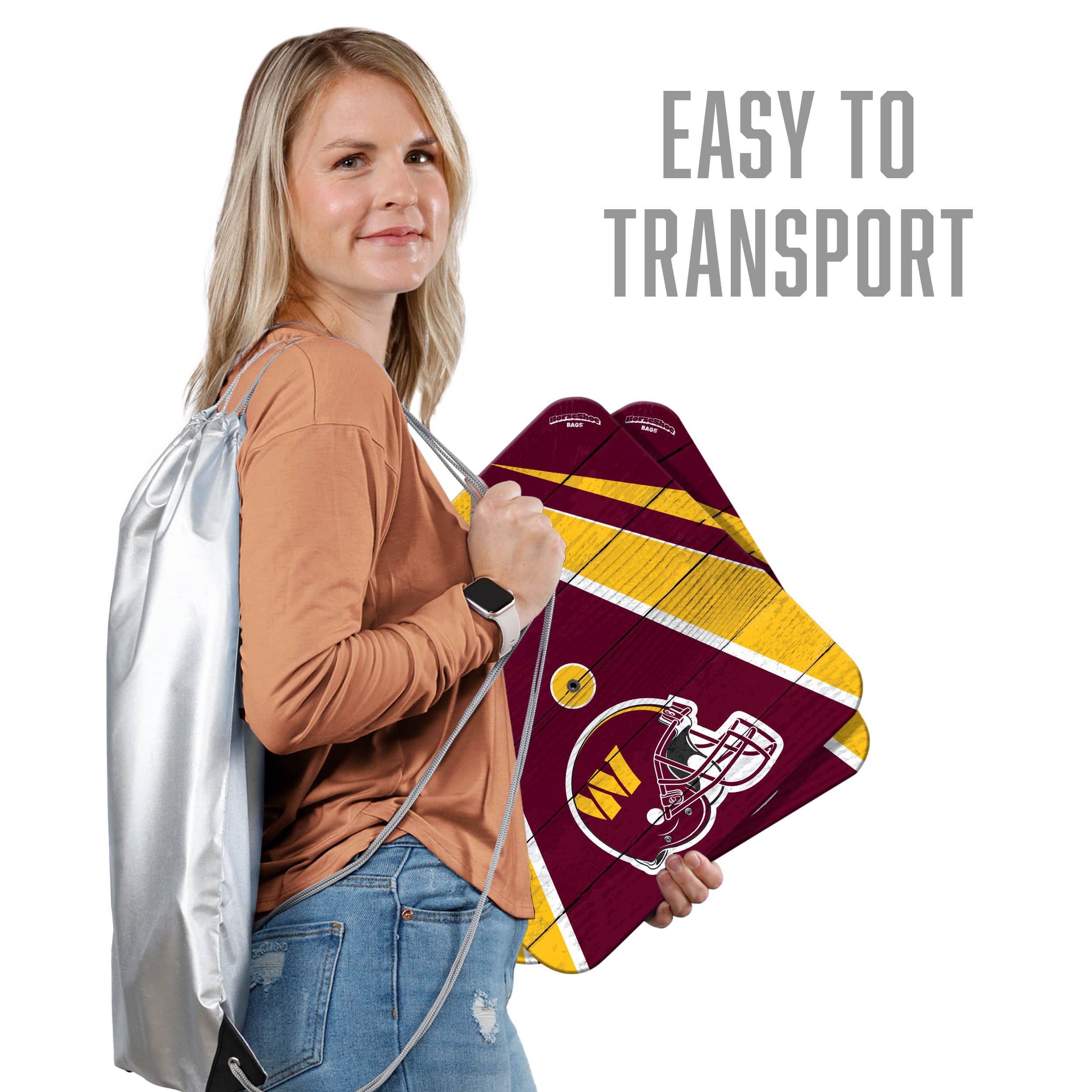 YouTheFan NFL Washington Commanders Horseshoe Bags Game - Sports Collectibles, Sports Memorabilia, Sports Fan Shop, Sports Gifts