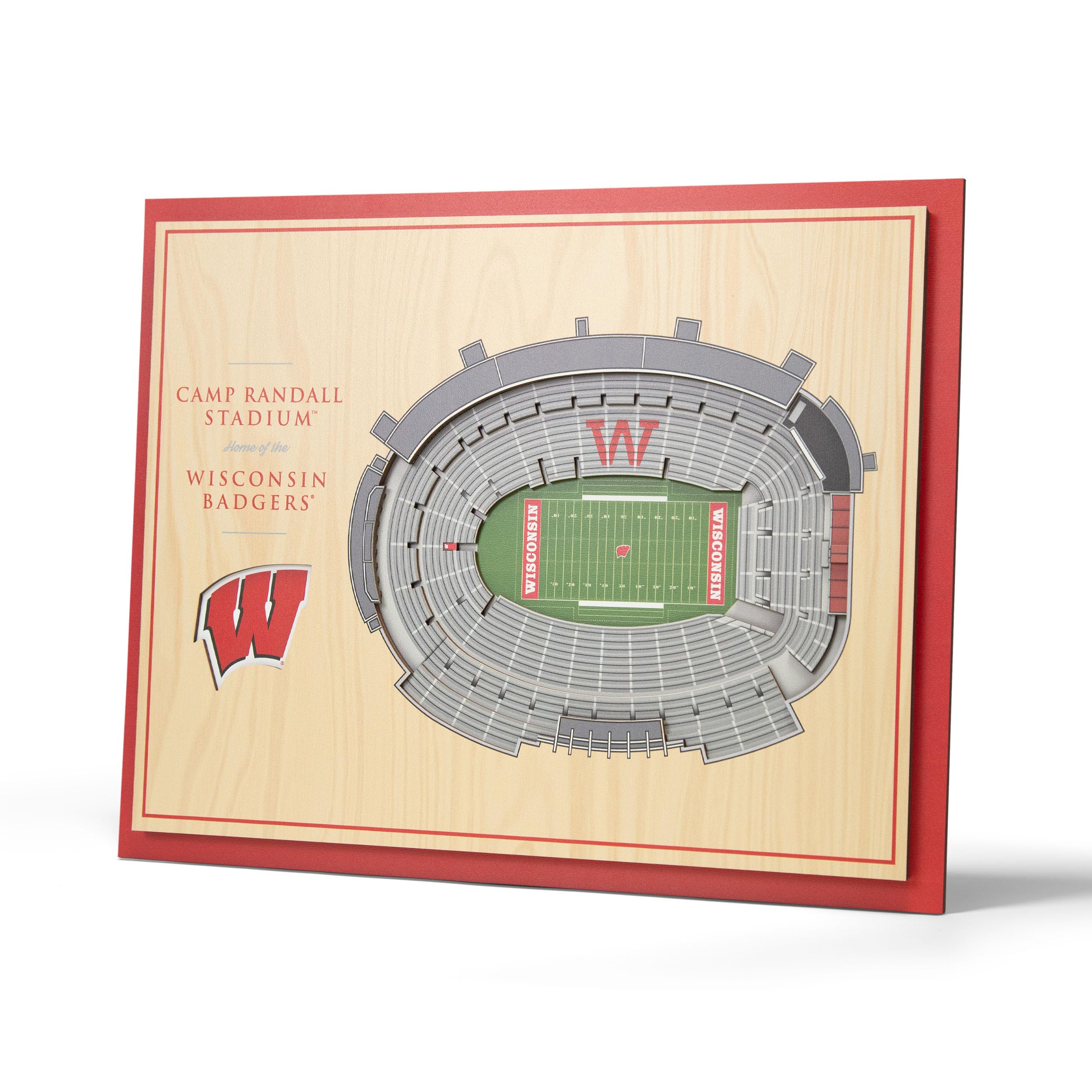 YouTheFan NCAA Wisconsin Badgers 5-Layer StadiumView 3D Wall Art - Camp Randall Stadium - Sports Collectibles, Sports Memorabilia, Sports Fan Shop, Sports Gifts