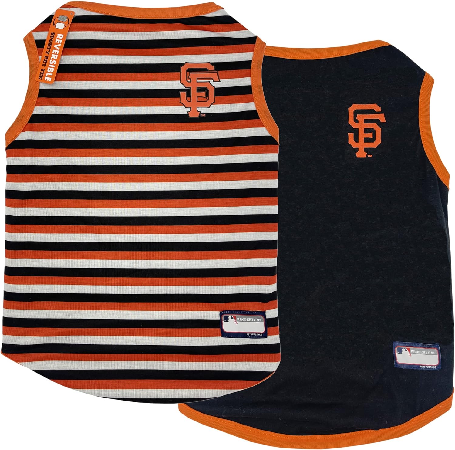 San Francisco Giants Dog Reversible Tee Shirt by Pets First - Sports Collectibles, Sports Memorabilia, Sports Fan Shop, Sports Gifts