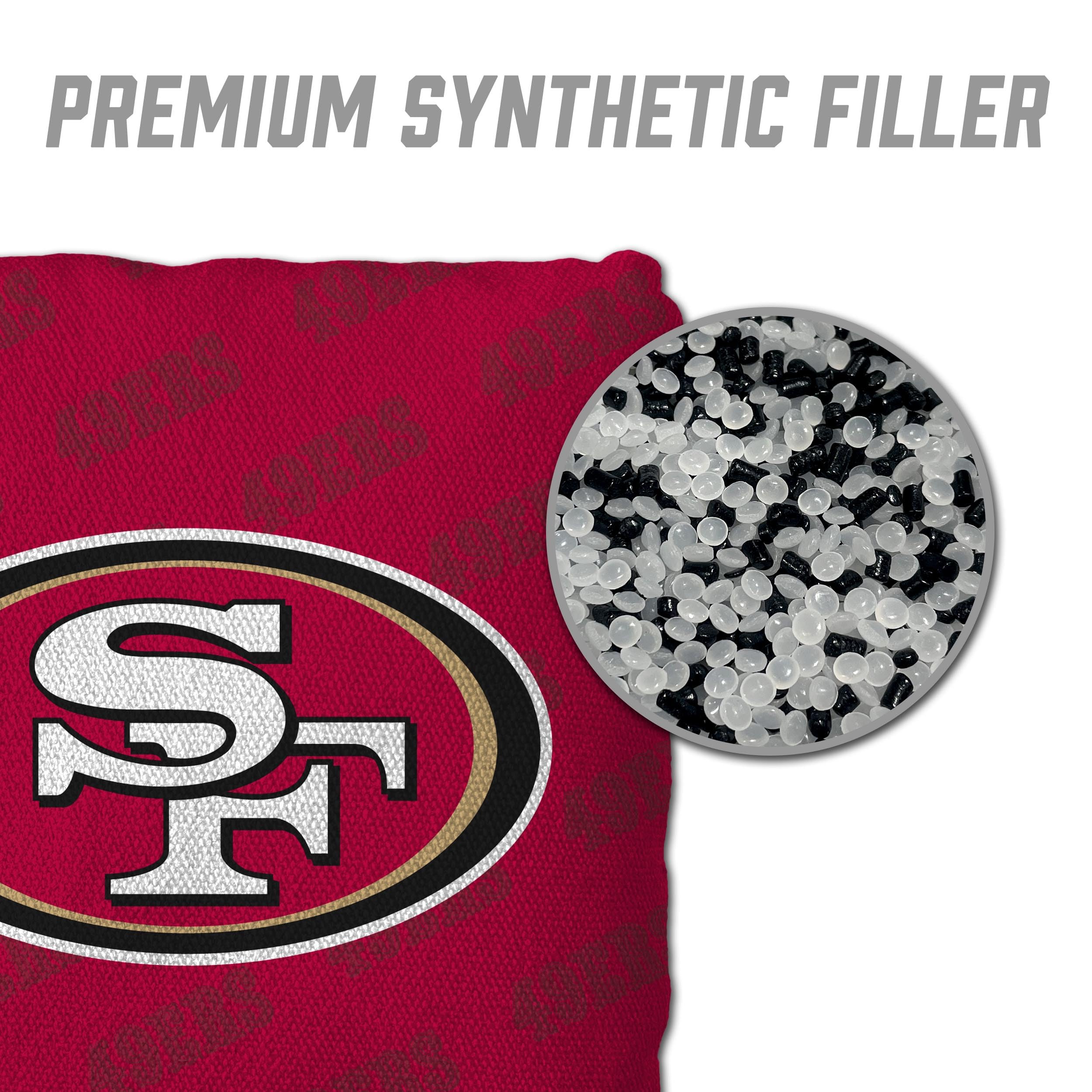 YouTheFan NFL San Francisco 49ers Cornhole Bags - 4PK - Red - Sports Collectibles, Sports Memorabilia, Sports Fan Shop, Sports Gifts