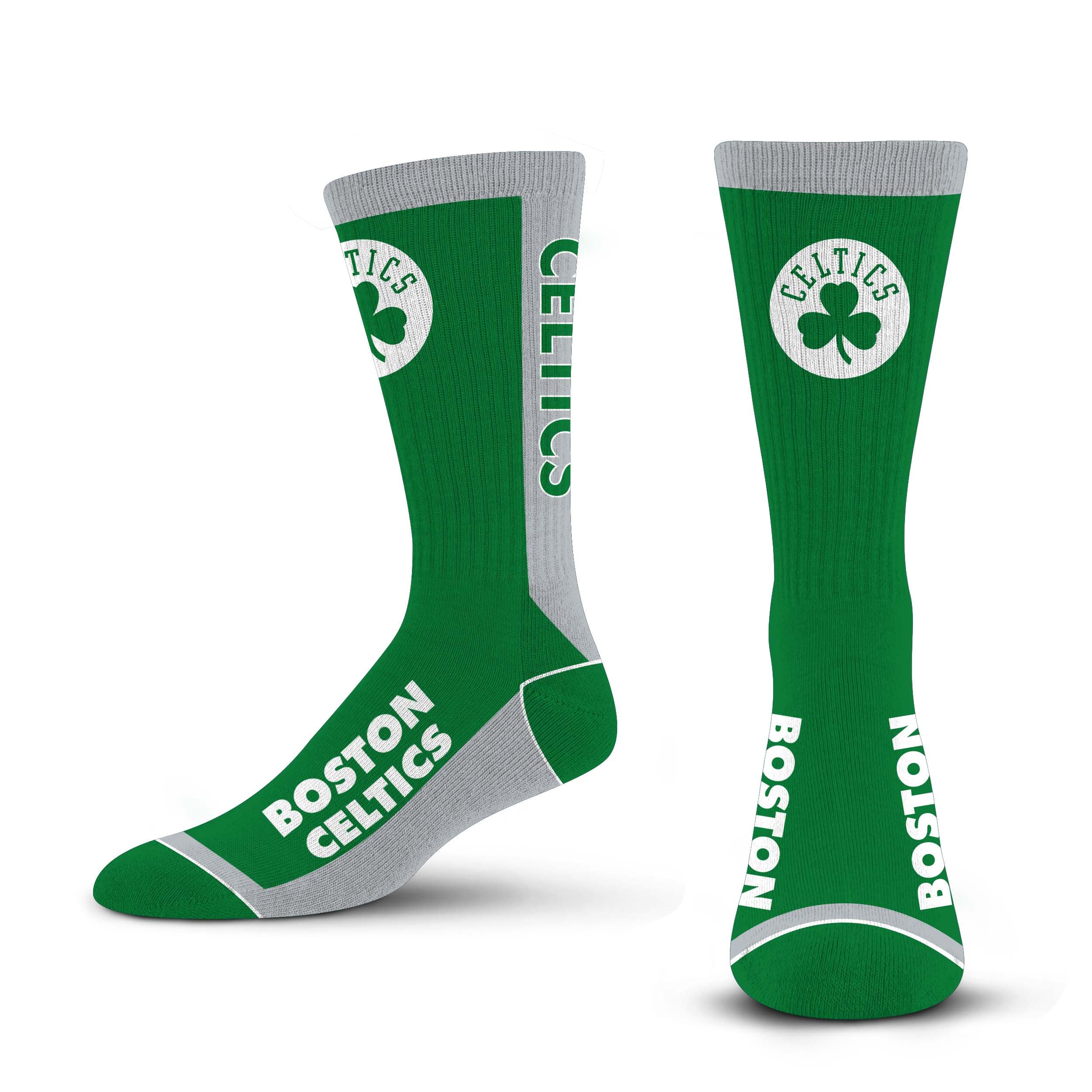 For Bare Feet NBA BOSTON CELTICS MVP Crew Sock Team Color Large - Sports Gifts, Sports Memorabilia, Sports Collectibles, Fan Shop