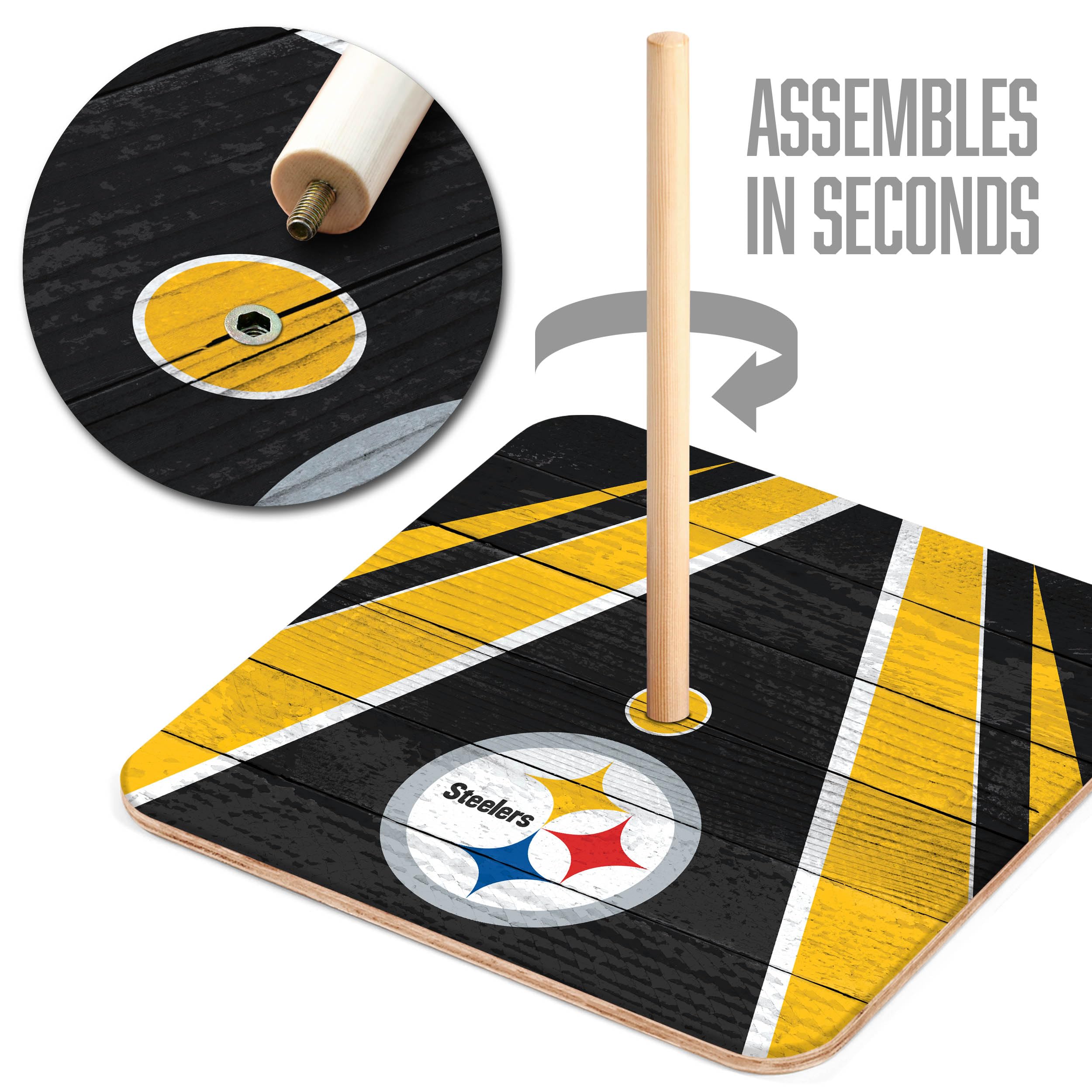 YouTheFan NFL Pittsburgh Steelers Horseshoe Bags Game - Sports Collectibles, Sports Memorabilia, Sports Fan Shop, Sports Gifts