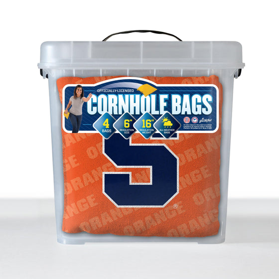YouTheFan NCAA Syracuse Orange Cornhole Bags - 4PK - Orange - Sports Collectibles, Sports Memorabilia, Sports Fan Shop, Sports Gifts