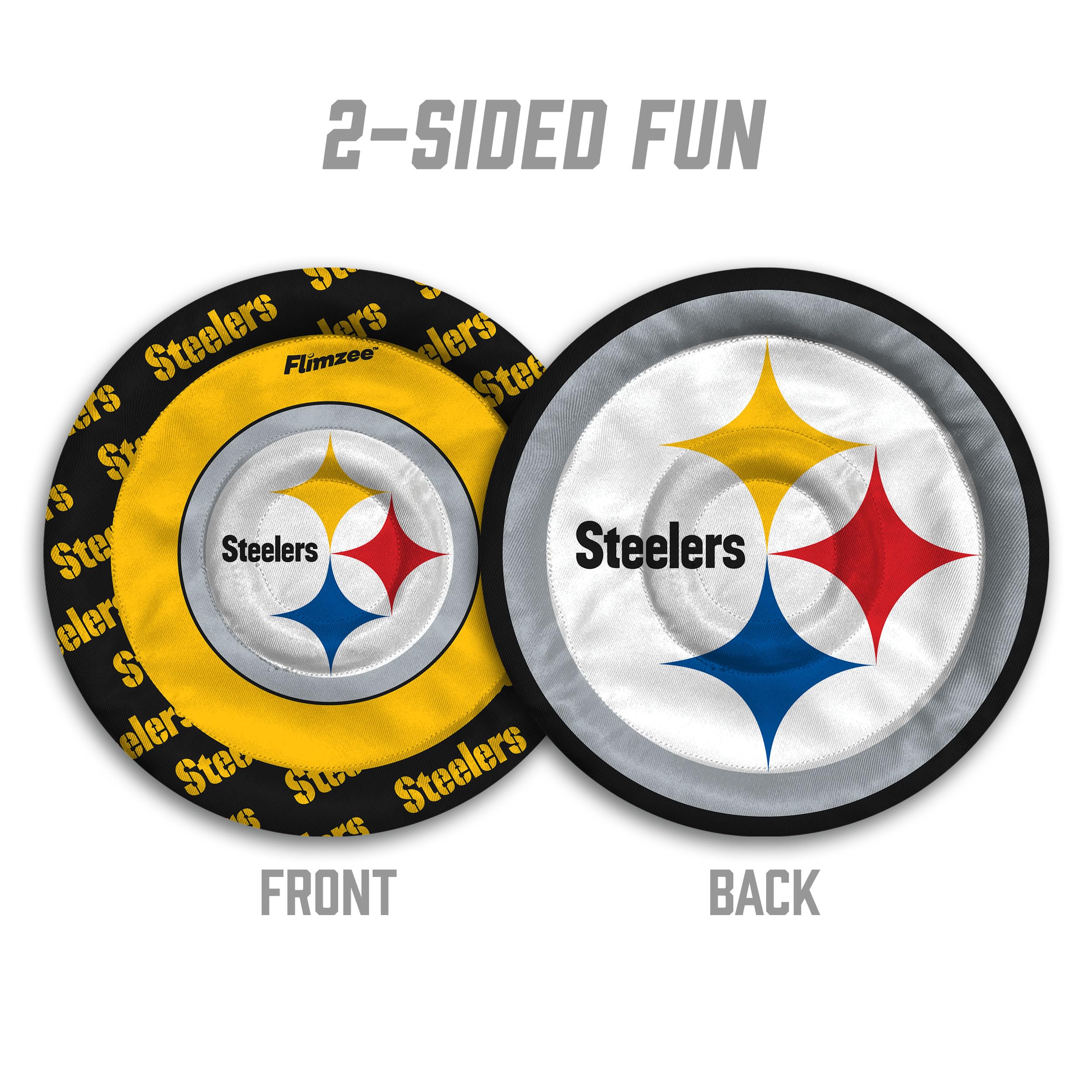 YouTheFan NFL Pittsburgh Steelers Flimzee Bean-Bag Flying Disc - Sports Collectibles, Sports Memorabilia, Sports Fan Shop, Sports Gifts