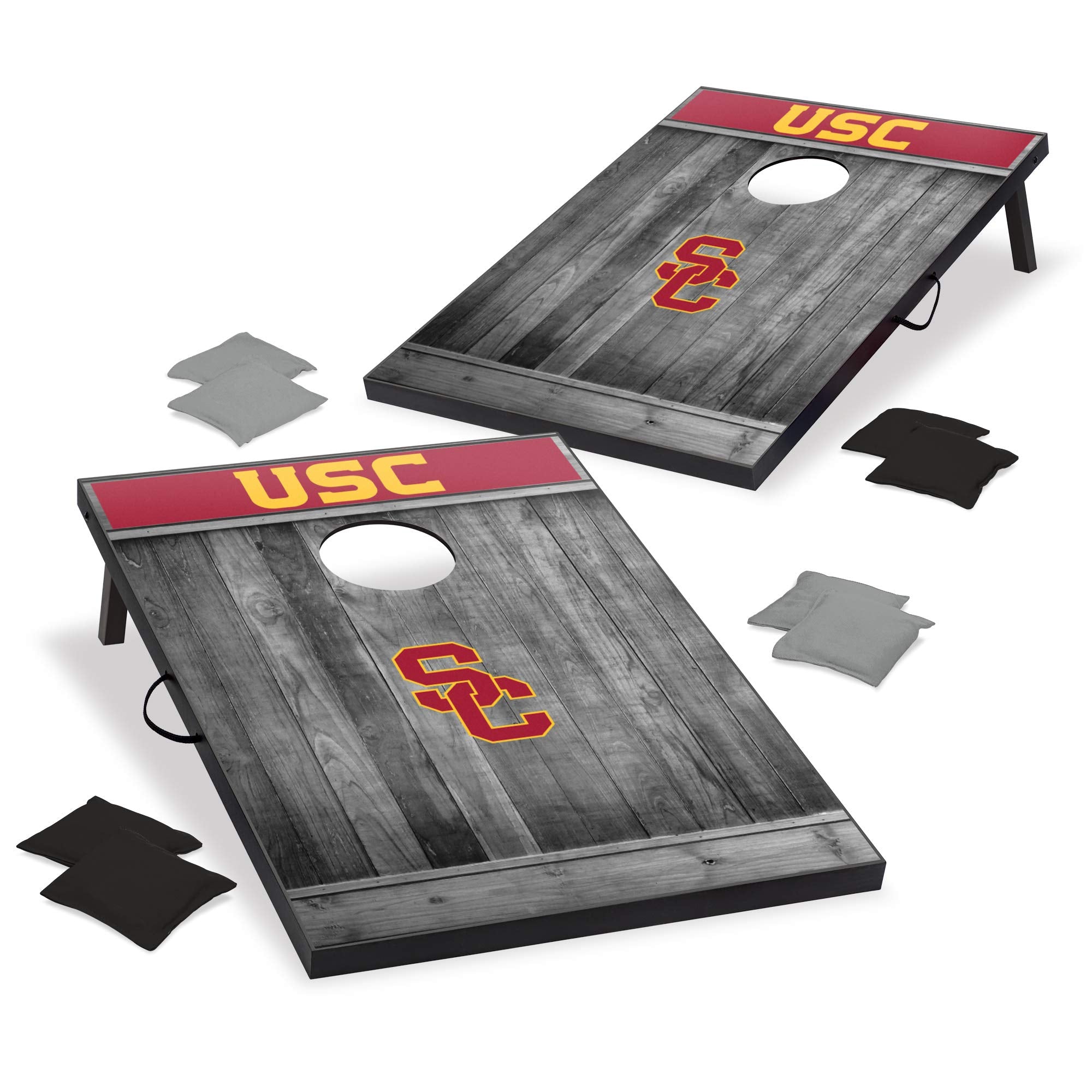 Wild Sports 2'x3' MDF Wood NCAA College USC Trojans Cornhole Set - Sports Collectibles, Sports Memorabilia, Sports Fan Shop, Sports Gifts