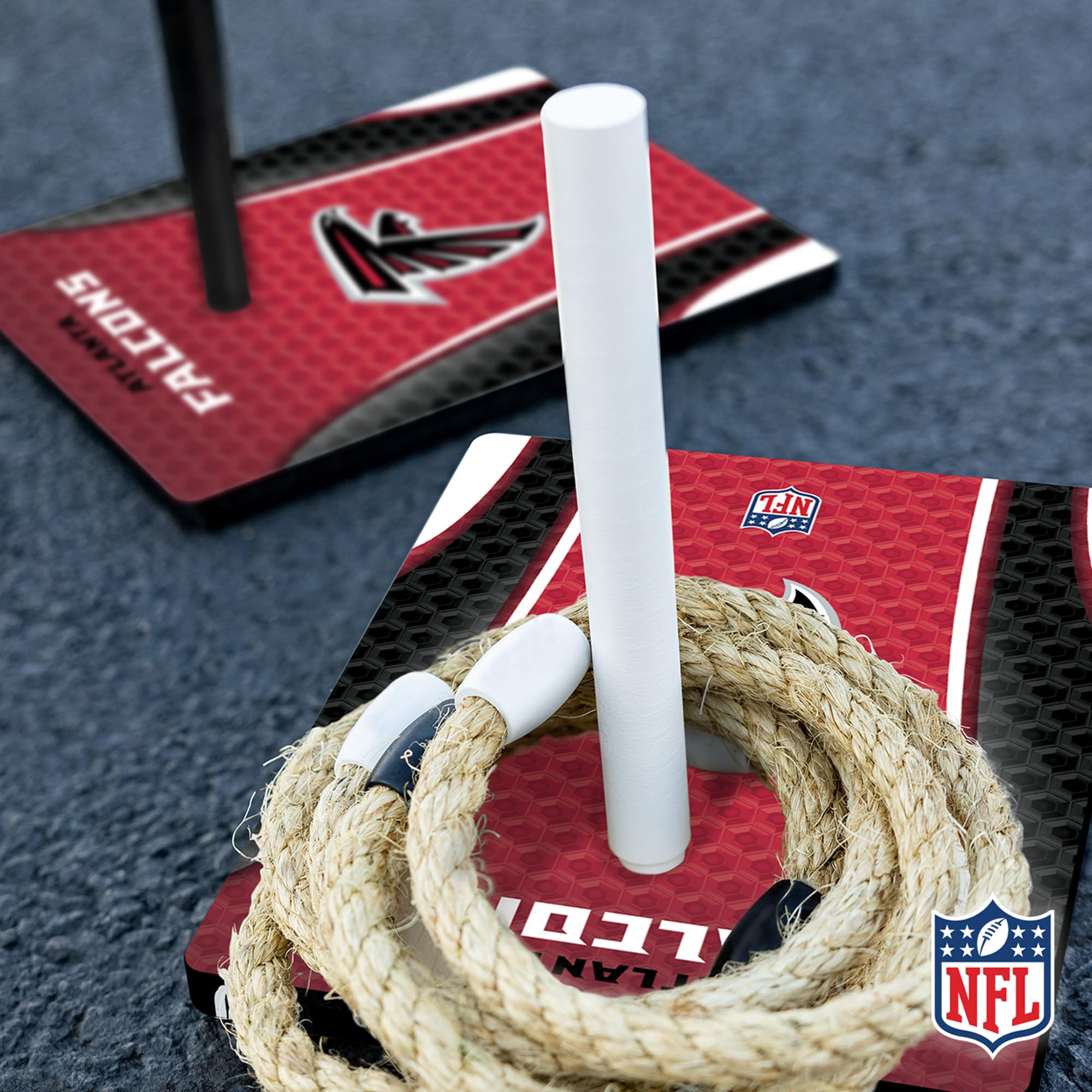 Wild Sports NFL Quoits Set with Direct Print HD Team Graphics – Tailgate Ring Toss Game – Great Gift for Any Football Fan! Ring Toss Family Outdoor Games for The Beach, BBQ, or Tailgate Party - Sports Collectibles, Sports Memorabilia, Sports Fan Shop, Sports Gifts