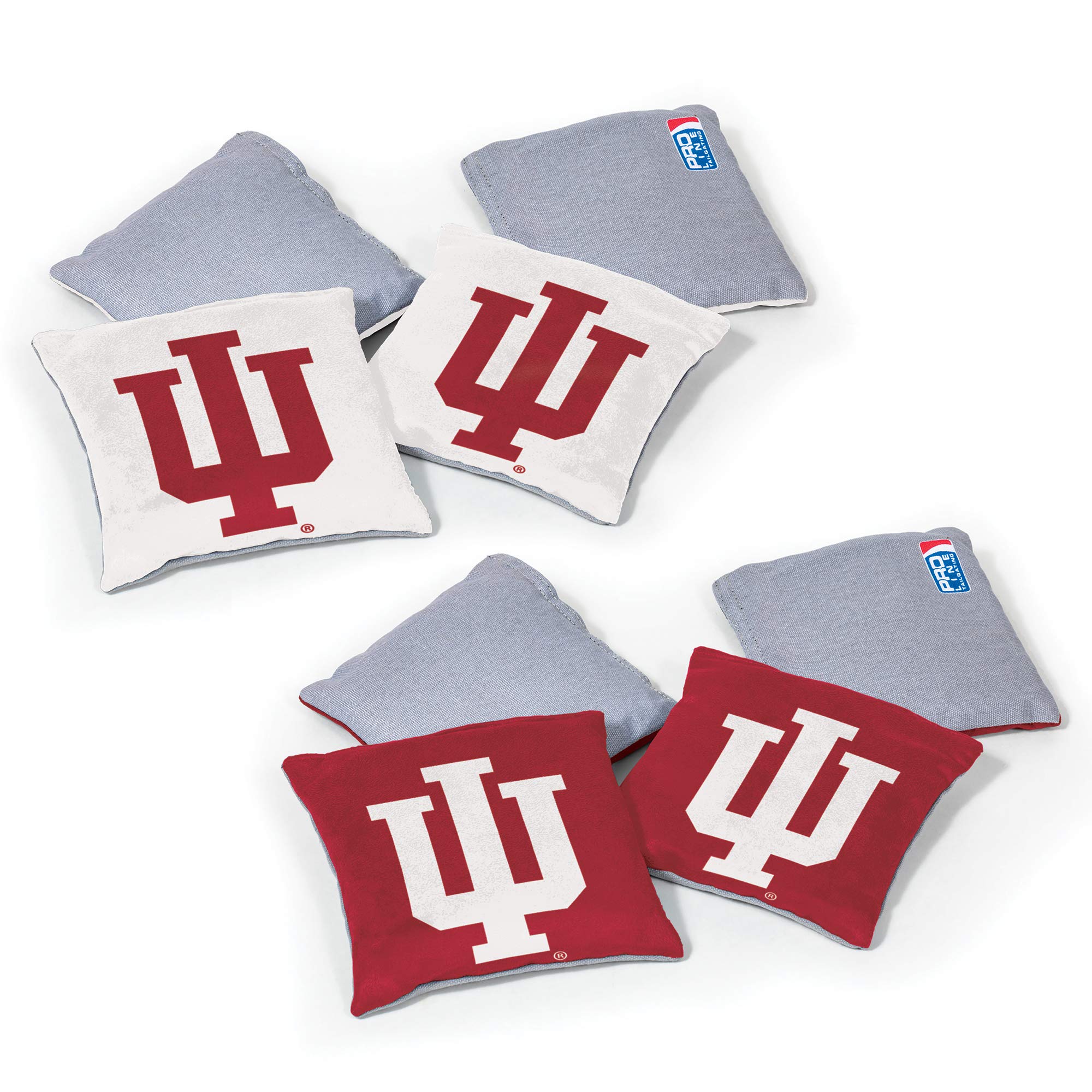 Wild Sports NCAA Indiana Hoosiers 8pk Dual Sided Bean Bags, Team Color - Sports Collectibles, Sports Memorabilia, Sports Fan Shop, Sports Gifts