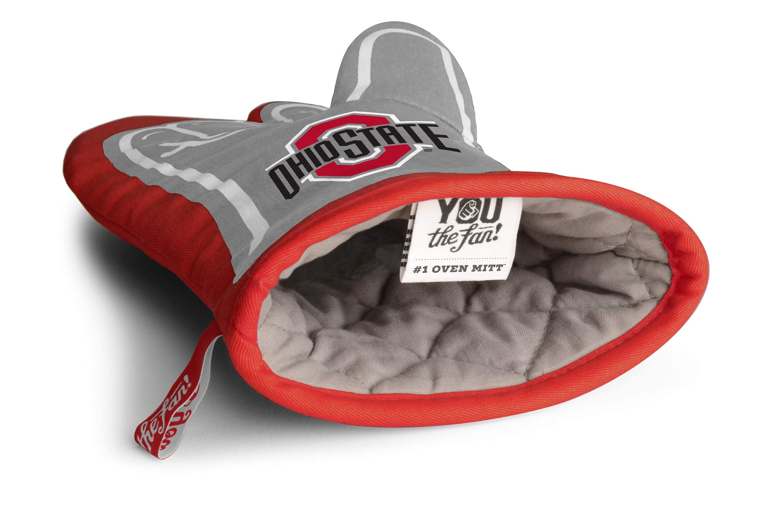 YouTheFan NCAA Ohio State Buckeyes #1 Oven Mitt , 13.25" x 6.5" - Sports Collectibles, Sports Memorabilia, Sports Fan Shop, Sports Gifts
