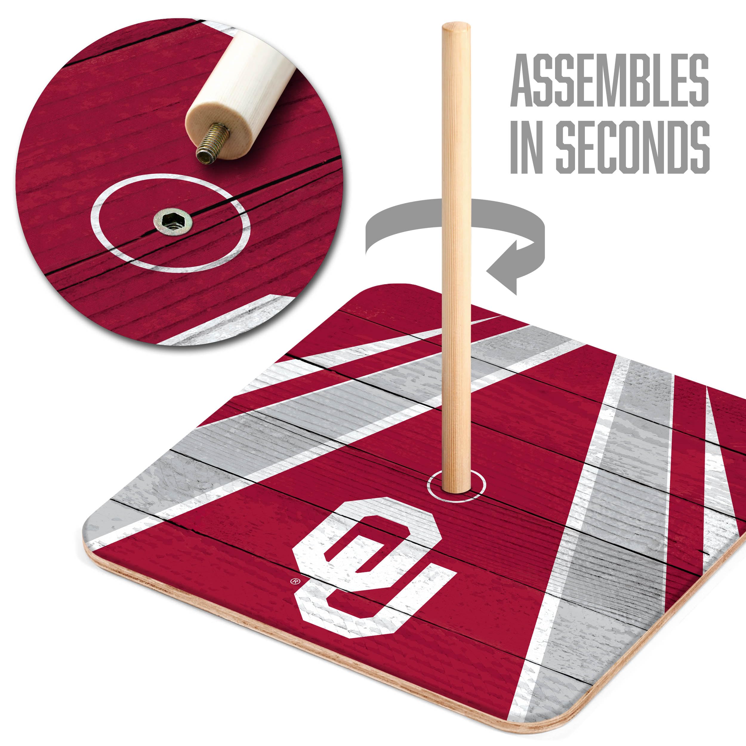 YouTheFan NCAA Oklahoma Sooners Horseshoe Bags - Sports Collectibles, Sports Memorabilia, Sports Fan Shop, Sports Gifts