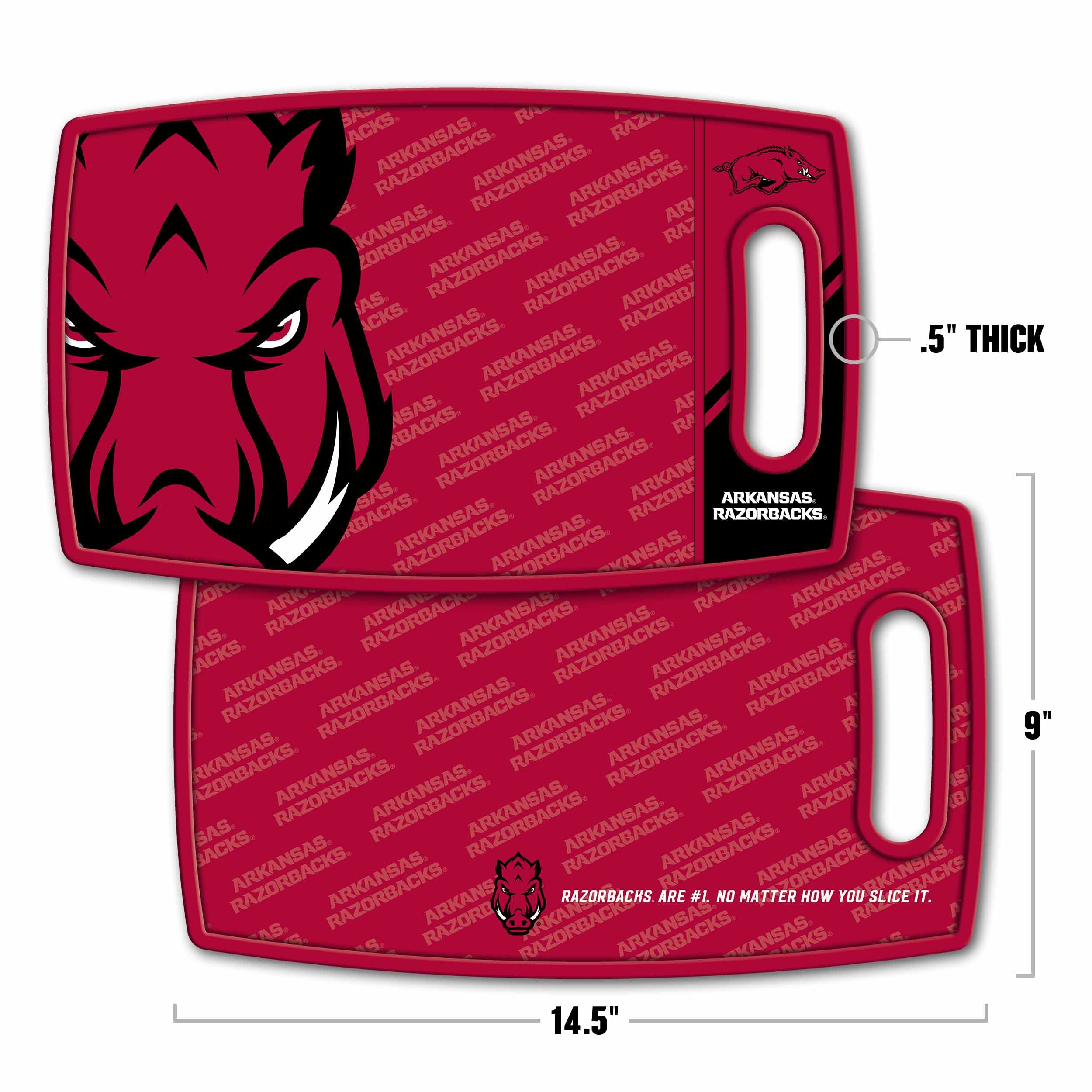 YouTheFan NCAA Arkansas Razorbacks Logo Series Cutting Board - Sports Collectibles, Sports Memorabilia, Sports Fan Shop, Sports Gifts