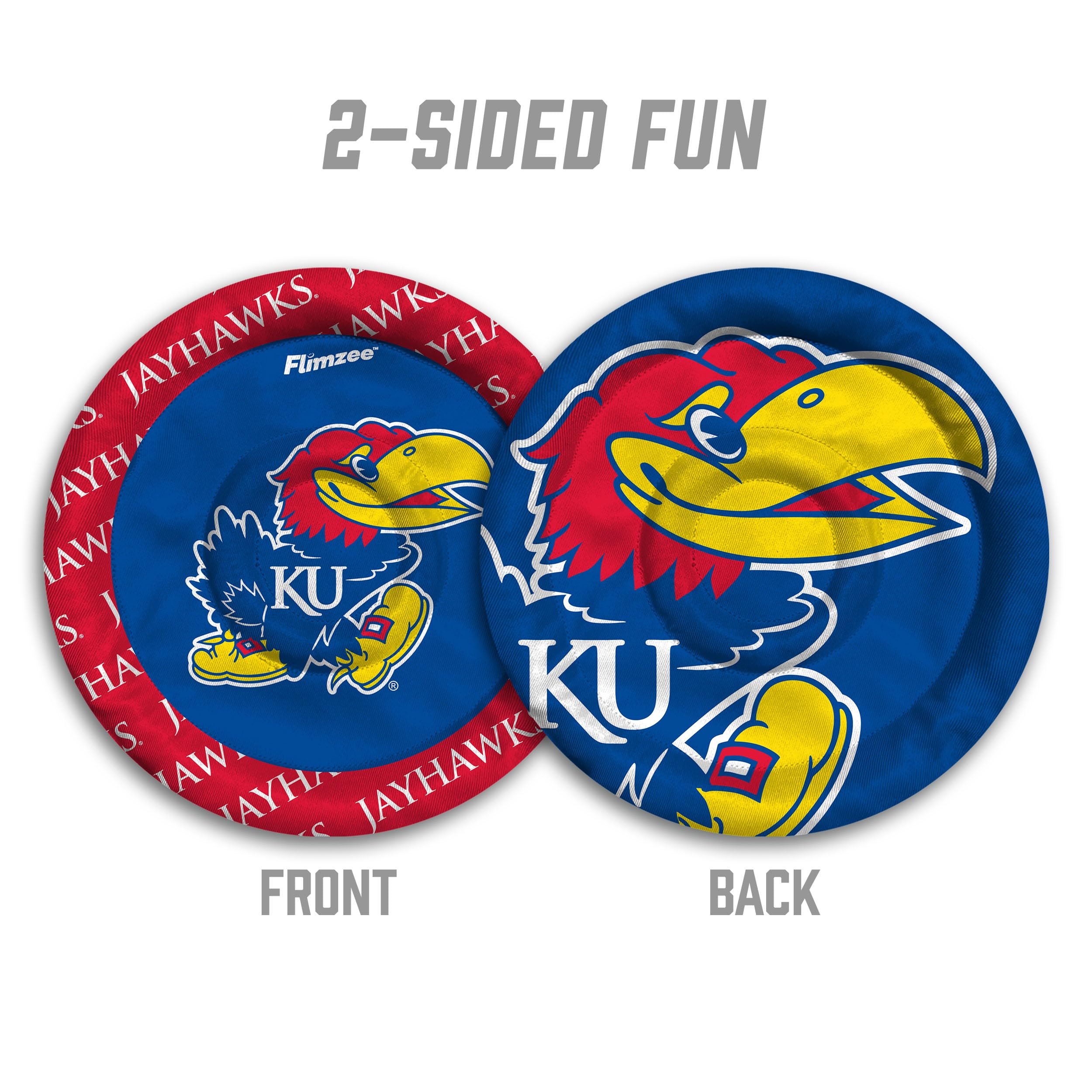 YouTheFan NCAA Kansas Jayhawks Flimzee Bean-Bag Flying Disc - Sports Collectibles, Sports Memorabilia, Sports Fan Shop, Sports Gifts