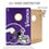 YouTheFan NFL Minnesota Vikings 2’ x 3’ Wood Cornhole Game with Logo Bags - Sports Collectibles, Sports Memorabilia, Sports Fan Shop, Sports Gifts
