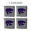 YouTheFan NCAA Kansas State Wildcats Cornhole Bags - 4PK - Grey - Sports Collectibles, Sports Memorabilia, Sports Fan Shop, Sports Gifts