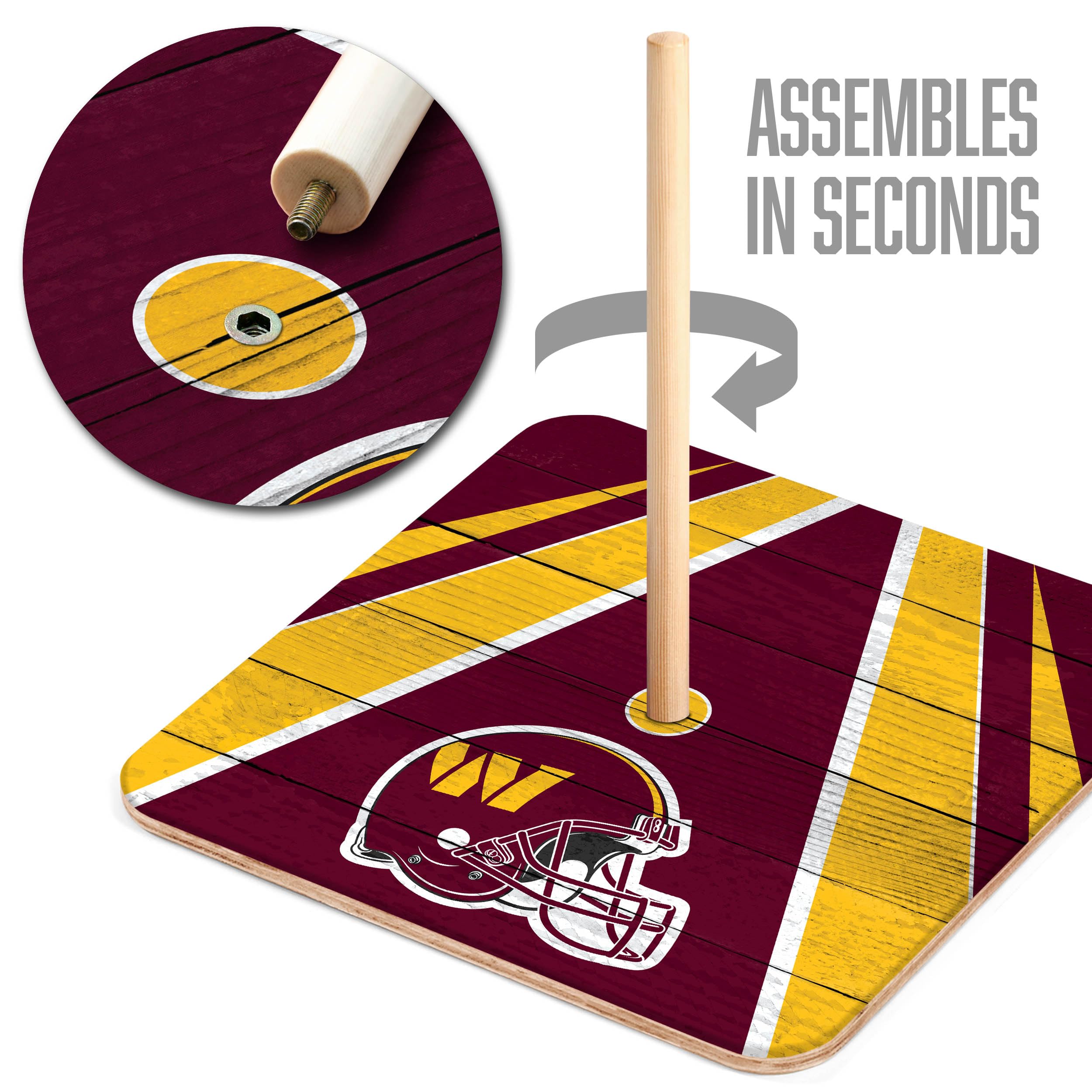 YouTheFan NFL Washington Commanders Horseshoe Bags Game - Sports Collectibles, Sports Memorabilia, Sports Fan Shop, Sports Gifts