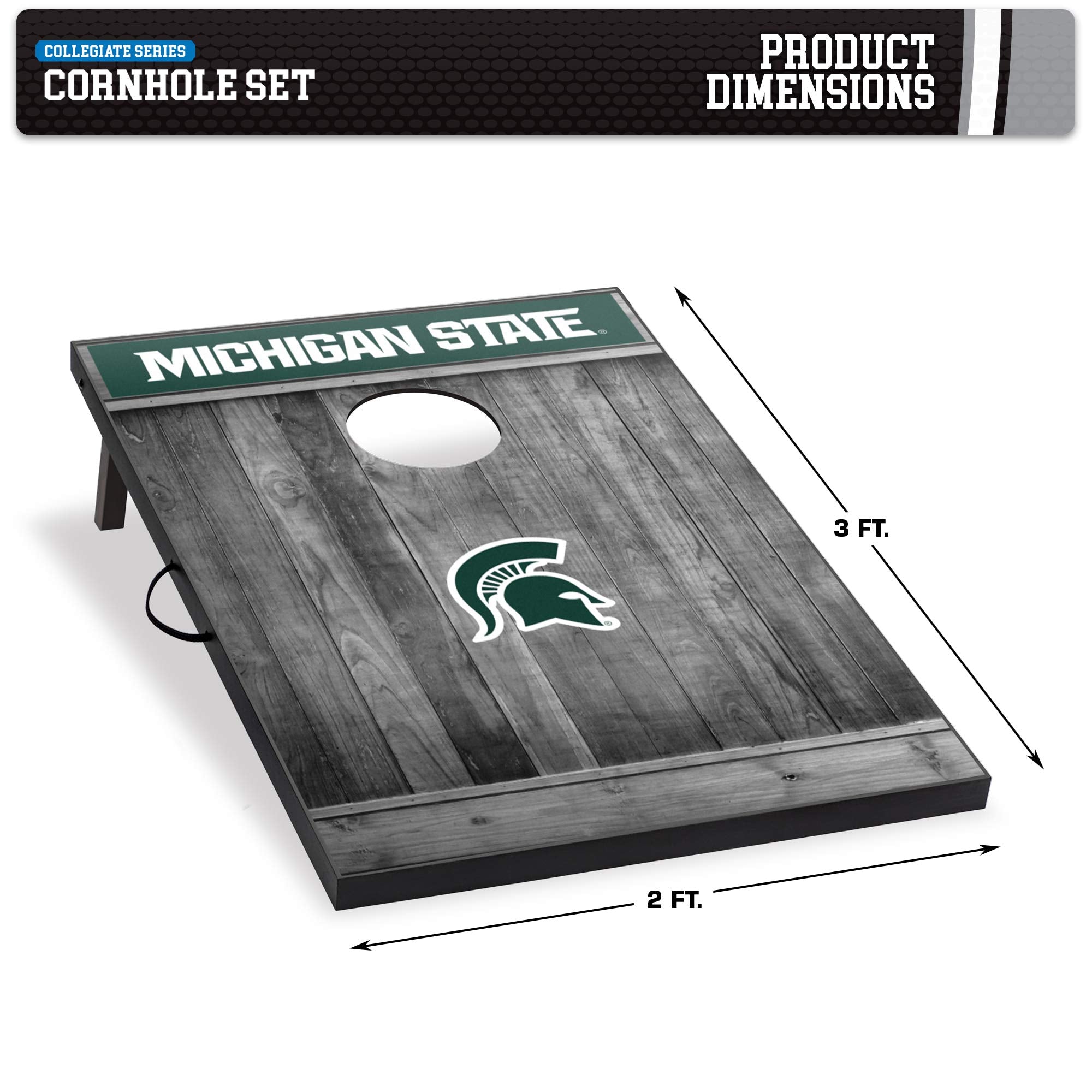Wild Sports NCAA Cornhole Outdoor Game Set, 2' x 3' Foot - Recreational Series - Sports Collectibles, Sports Memorabilia, Sports Fan Shop, Sports Gifts