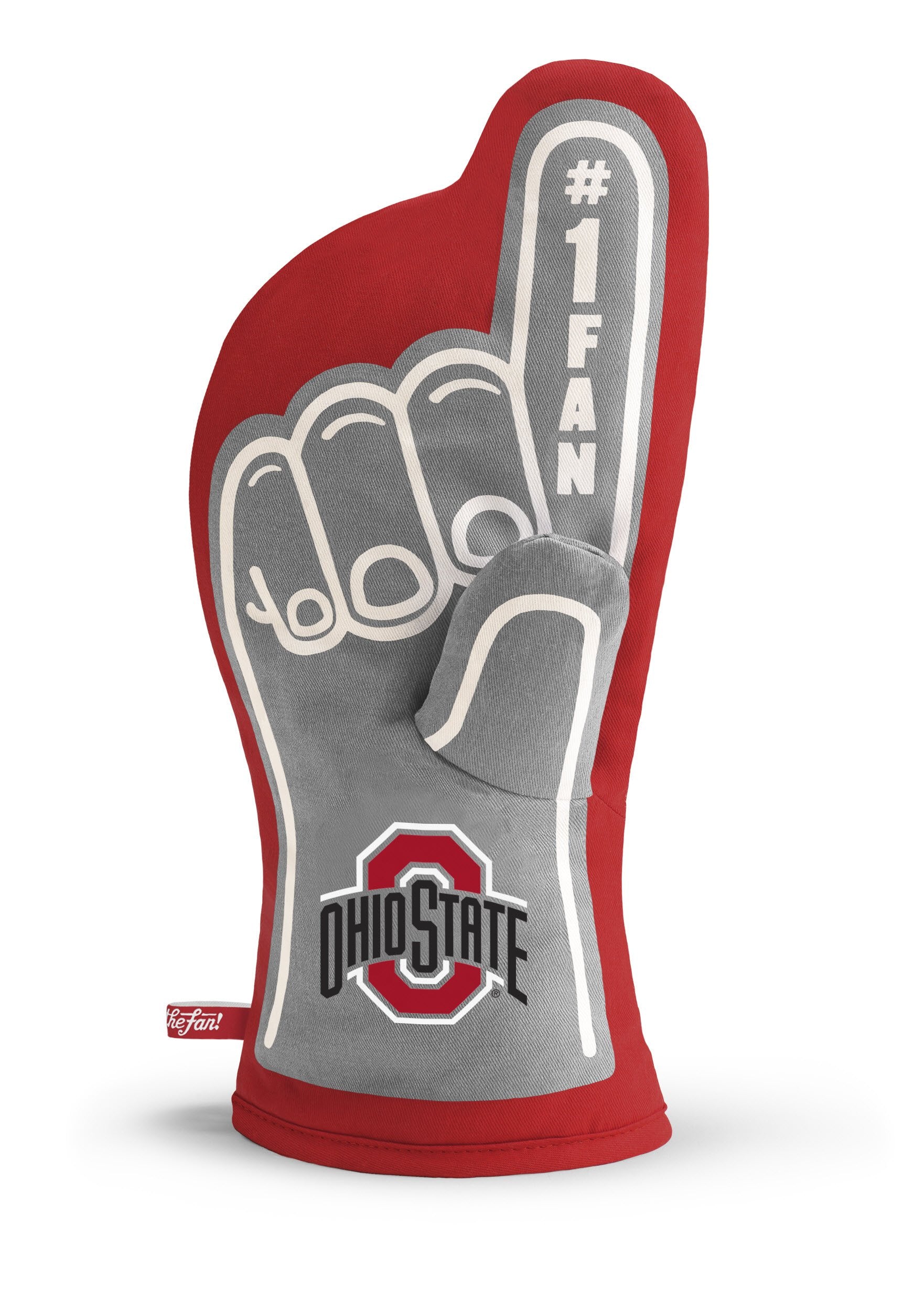 YouTheFan NCAA Ohio State Buckeyes #1 Oven Mitt , 13.25" x 6.5" - Sports Collectibles, Sports Memorabilia, Sports Fan Shop, Sports Gifts