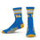 For Bare Feet NCAA UCLA Bruins 4 Stripe Deuce Crew Sock Team Color LARGE