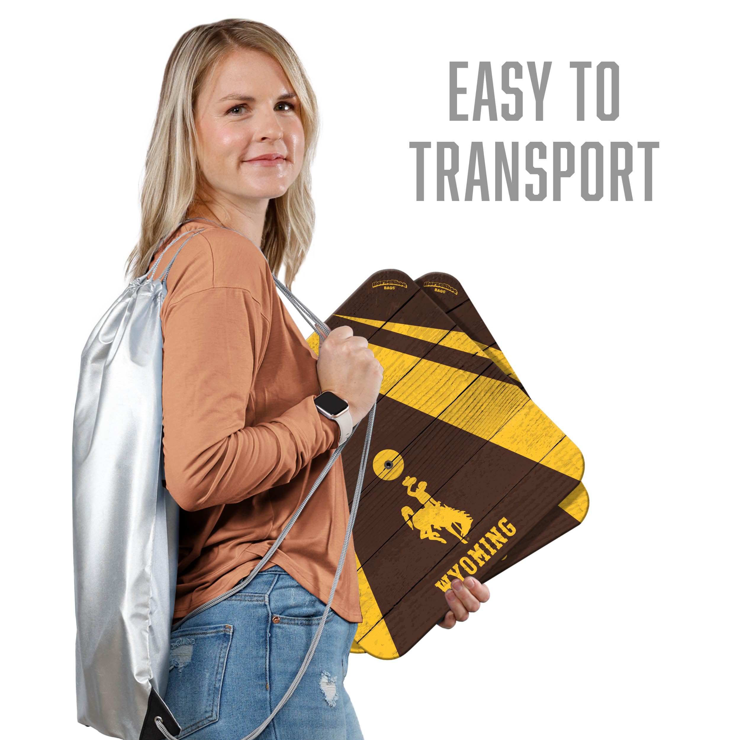 YouTheFan NCAA Wyoming Cowboys Horseshoe Bags - Sports Collectibles, Sports Memorabilia, Sports Fan Shop, Sports Gifts