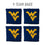 YouTheFan NCAA West Virginia Mountaineers Cornhole Bags - 4PK - Blue - Sports Collectibles, Sports Memorabilia, Sports Fan Shop, Sports Gifts