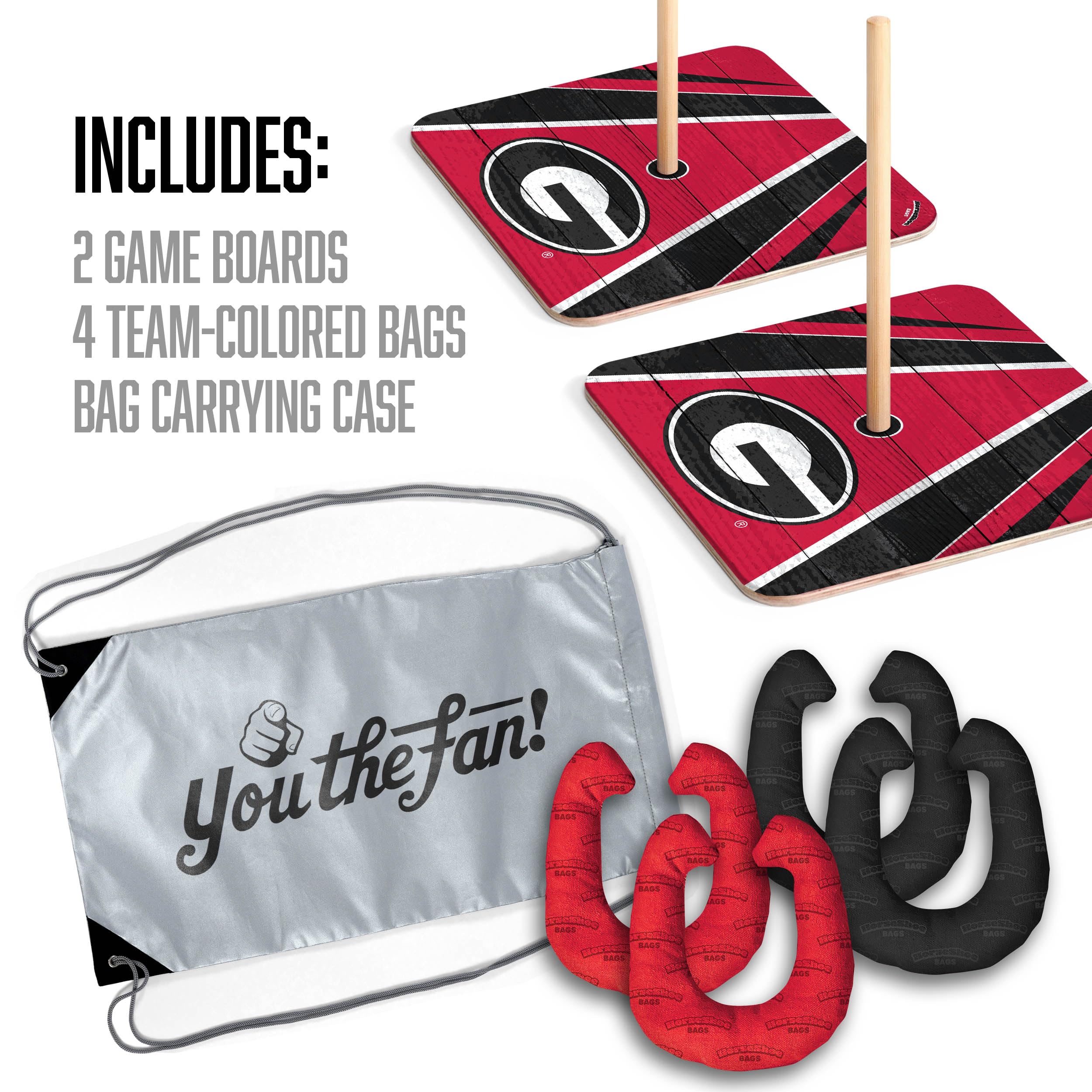 YouTheFan NCAA Georgia Bulldogs Horseshoe Bags - Sports Collectibles, Sports Memorabilia, Sports Fan Shop, Sports Gifts