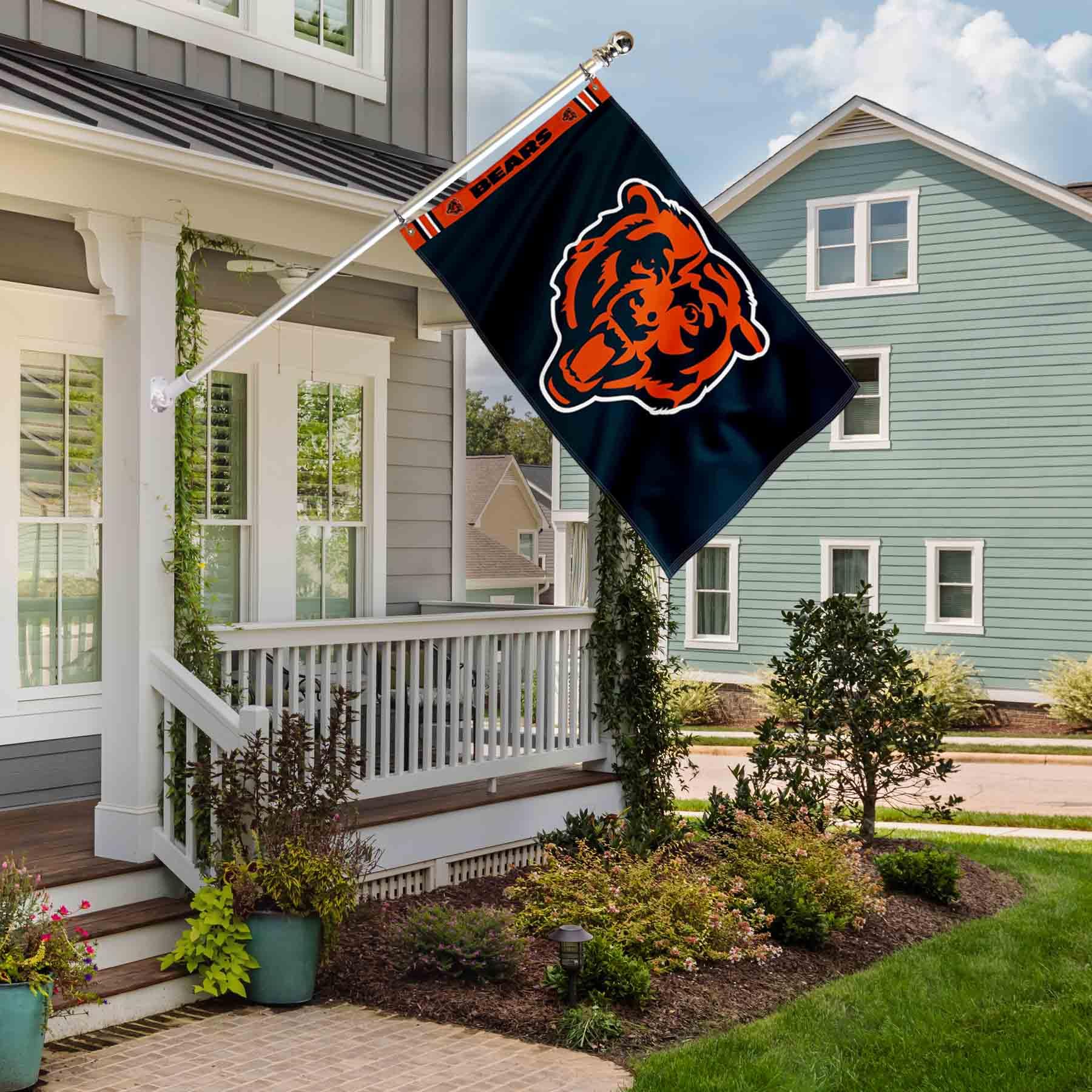 WinCraft Chicago Bears Printed Header 3x5 Foot Banner Flag - Sports Collectibles, Sports Memorabilia, Sports Fan Shop, Sports Gifts