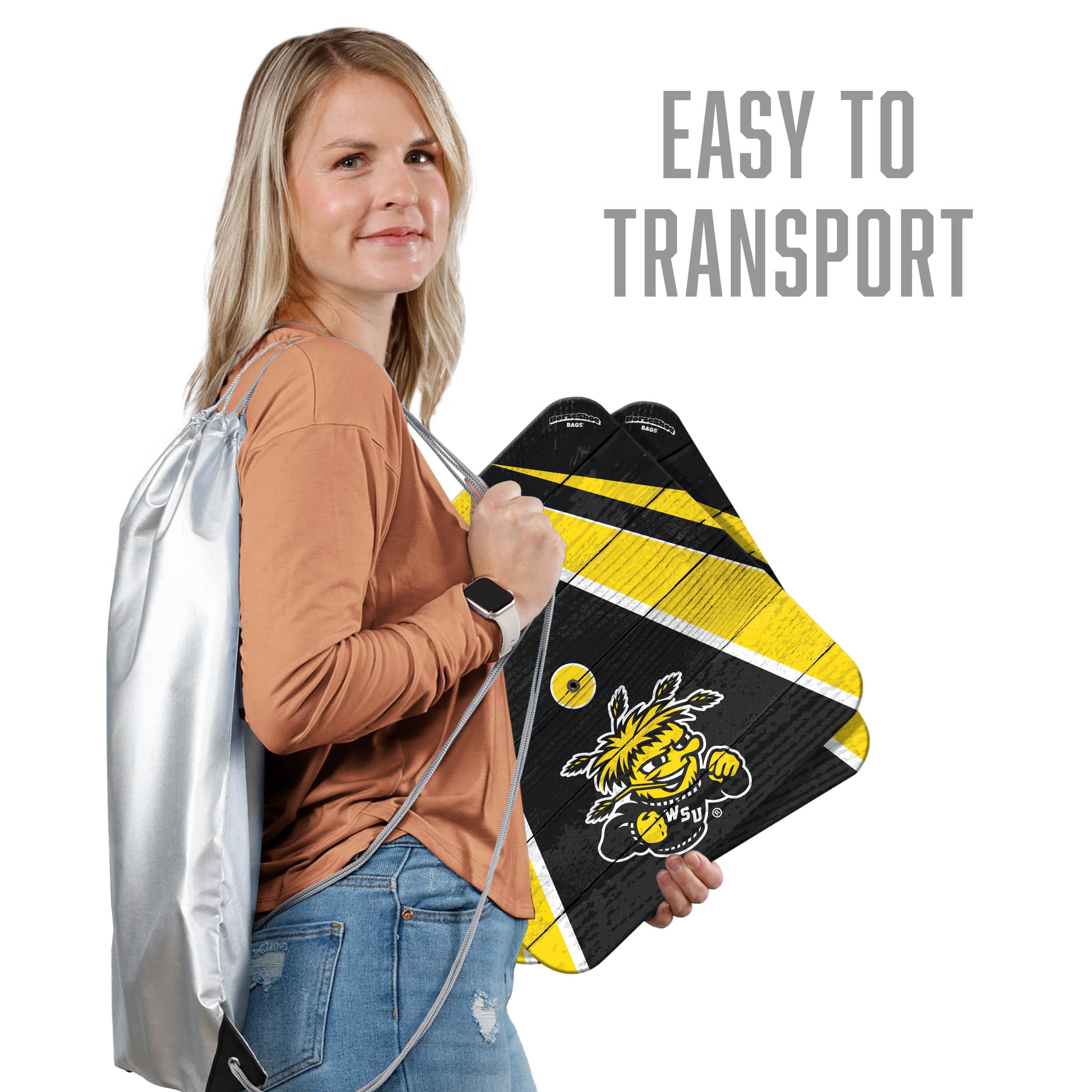 YouTheFan NCAA Wichita State Shockers Horseshoe Bags - Sports Collectibles, Sports Memorabilia, Sports Fan Shop, Sports Gifts
