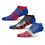 For Bare Feet NFL BUFFALO BILLS Stripe Stack 3 Pack Ankle Sock Team Colors Large - Sports Gifts, Sports Memorabilia, Sports Collectibles, Fan Shop