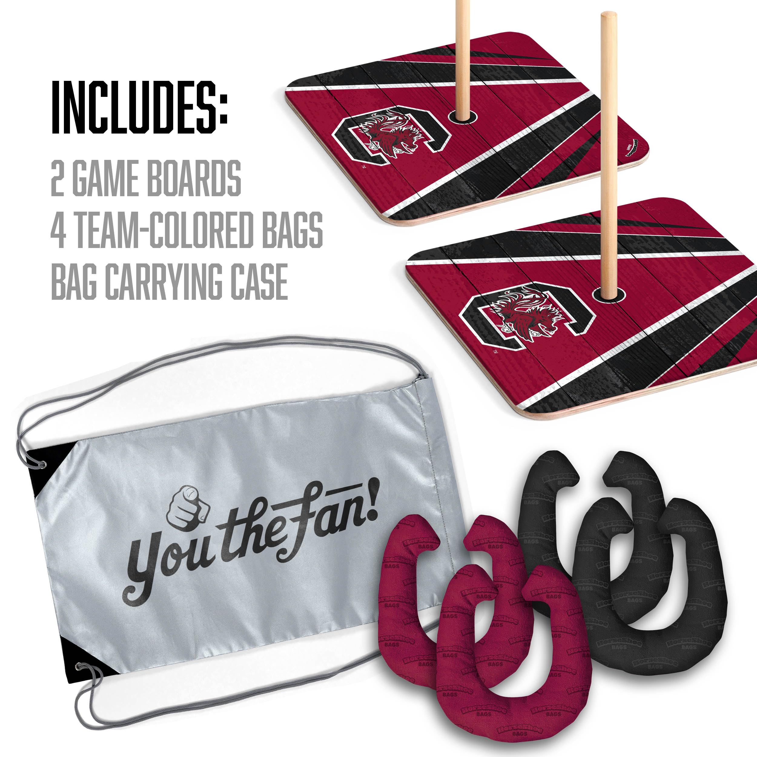 YouTheFan NCAA South Carolina Gamecocks Horseshoe Bags - Sports Collectibles, Sports Memorabilia, Sports Fan Shop, Sports Gifts