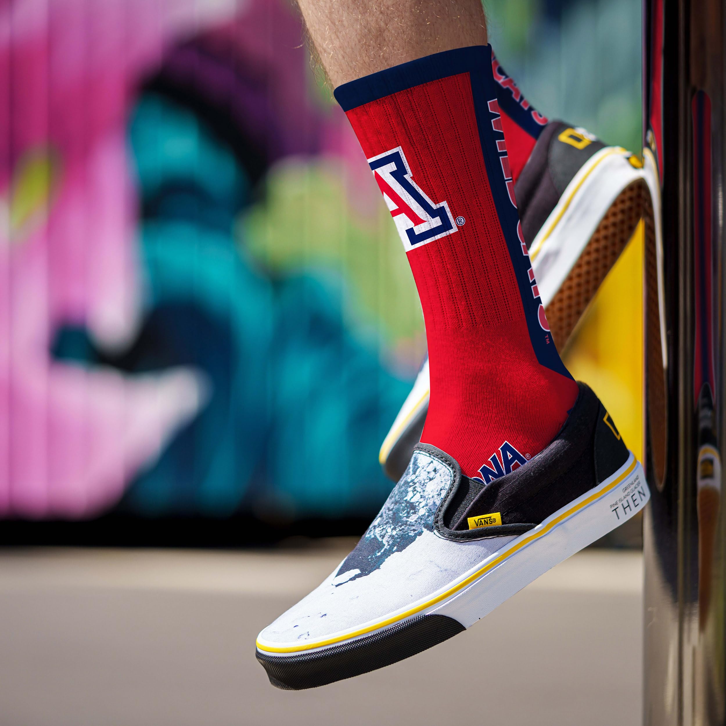 For Bare Feet NCAA ARIZONA WILDCATS MVP Crew Sock Team Color Large - Sports Gifts, Sports Memorabilia, Sports Collectibles, Fan Shop