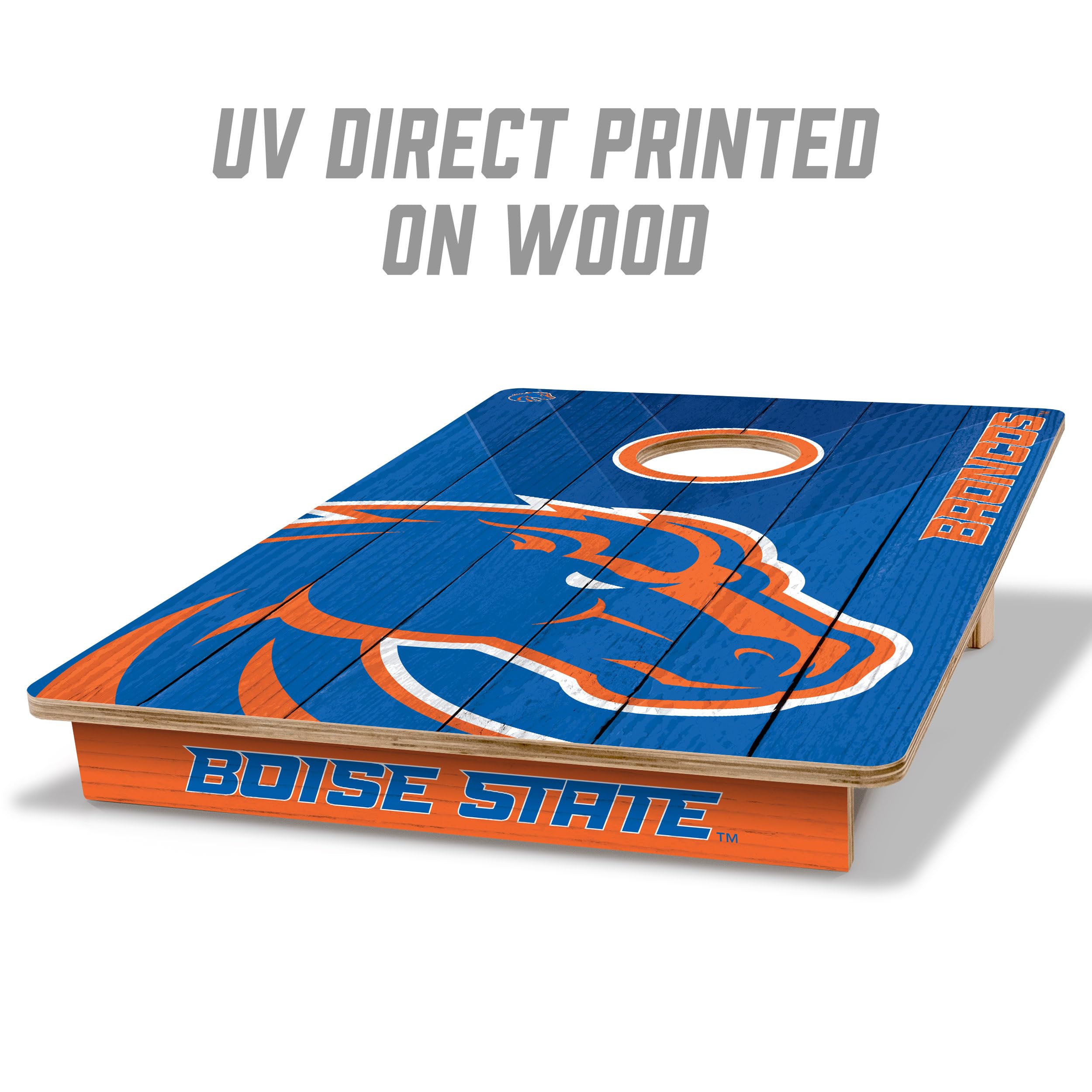 YouTheFan NCAA Boise State Broncos 2’ x 3’ Wood Cornhole Game with Logo Bags - Sports Collectibles, Sports Memorabilia, Sports Fan Shop, Sports Gifts