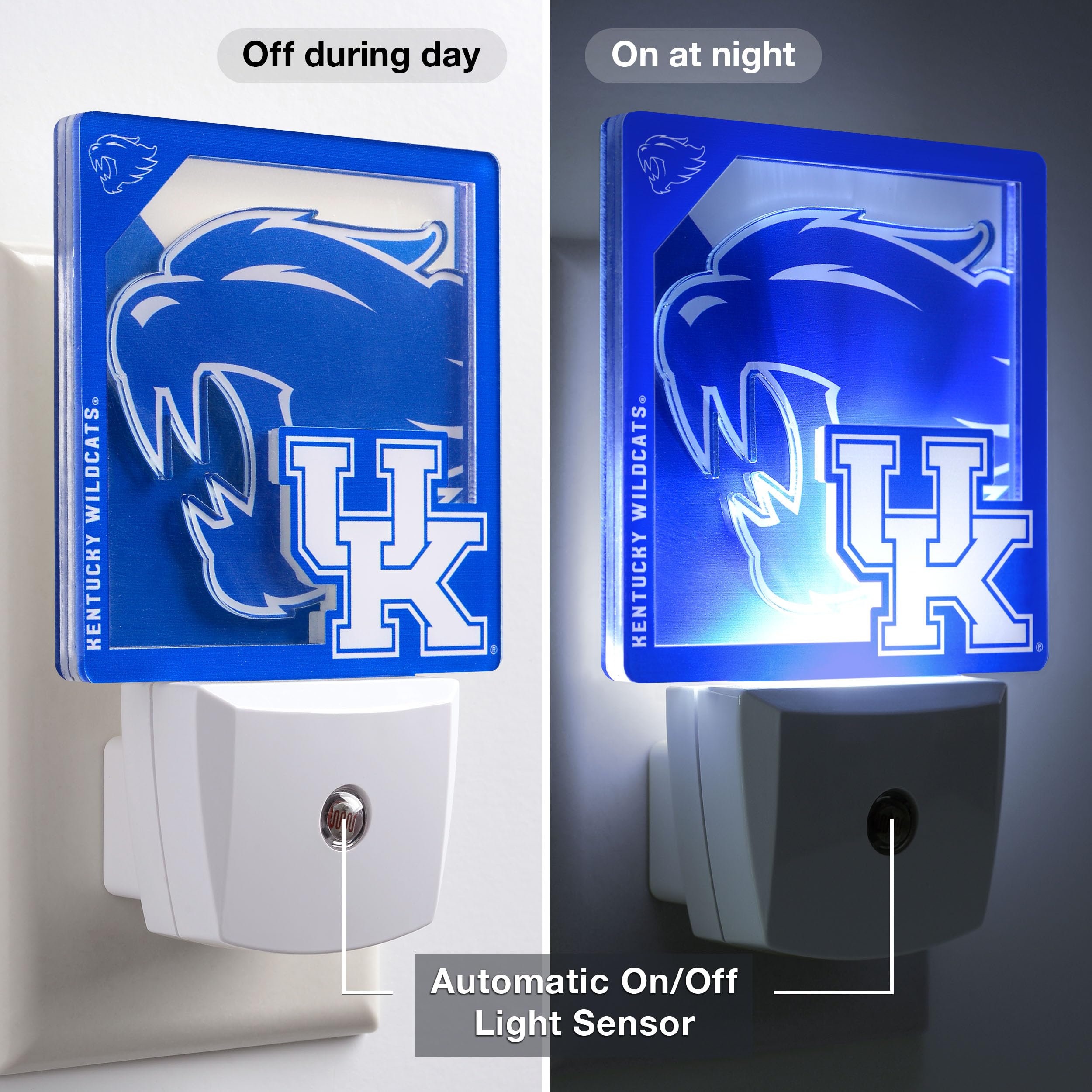 YouTheFan NCAA Kentucky Wildcats Logo Series Nite Light - Sports Collectibles, Sports Memorabilia, Sports Fan Shop, Sports Gifts