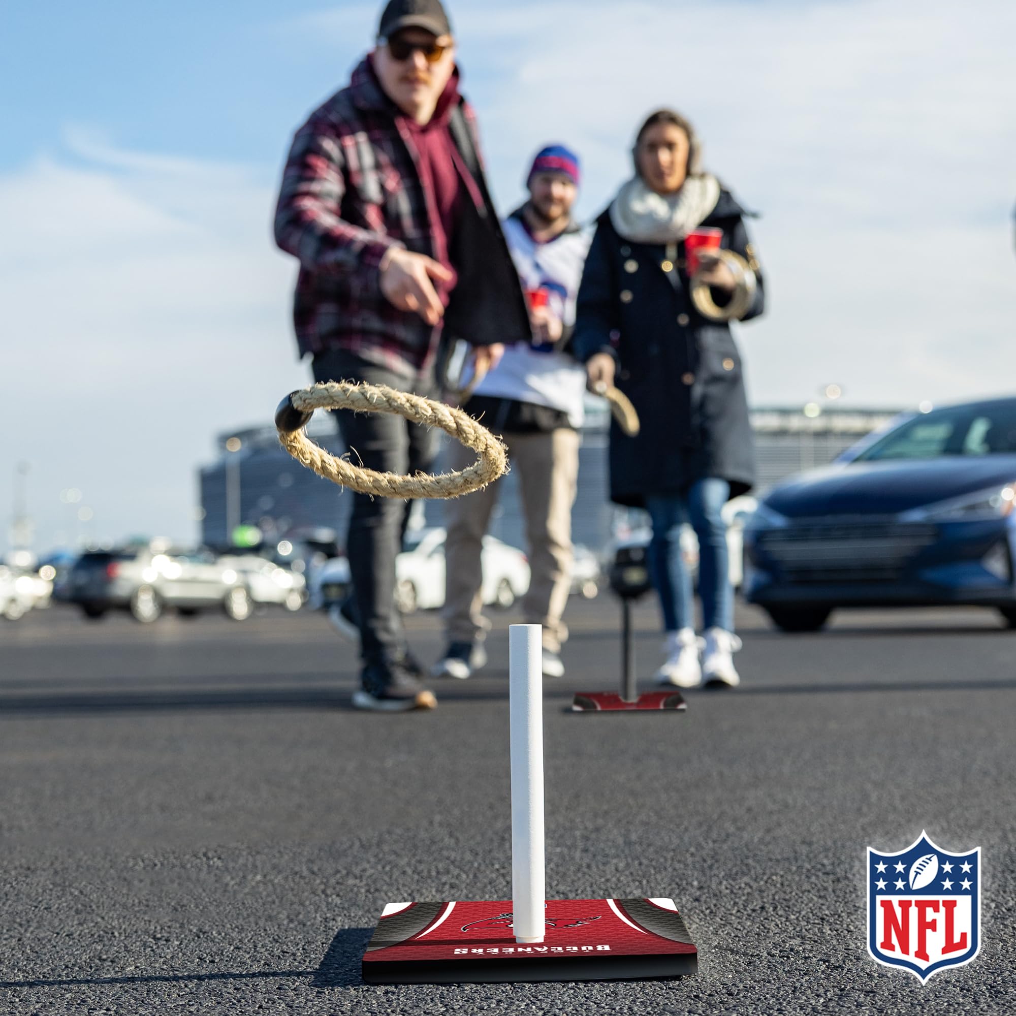 Wild Sports NFL Quoits Set with Direct Print HD Team Graphics – Tailgate Ring Toss Game – Great Gift for Any Football Fan! Ring Toss Family Outdoor Games for The Beach, BBQ, or Tailgate Party - Sports Collectibles, Sports Memorabilia, Sports Fan Shop, Sports Gifts