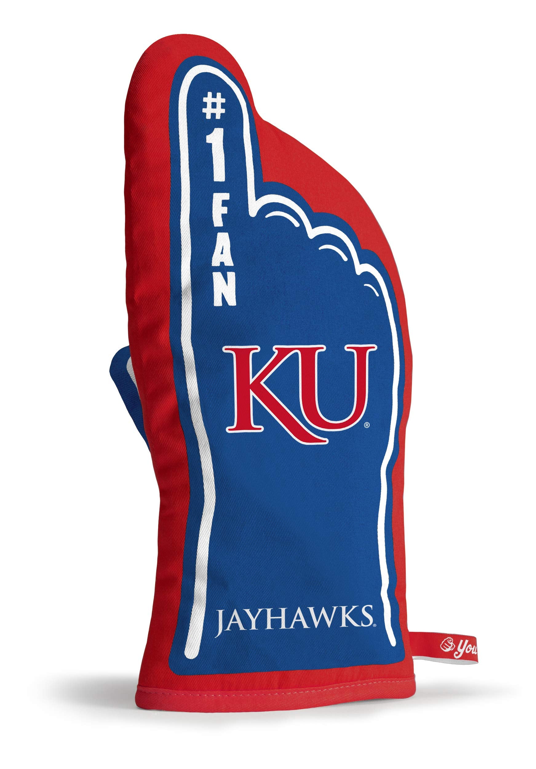 YouTheFan NCAA Kansas Jayhawks #1 Oven Mitt - Sports Collectibles, Sports Memorabilia, Sports Fan Shop, Sports Gifts