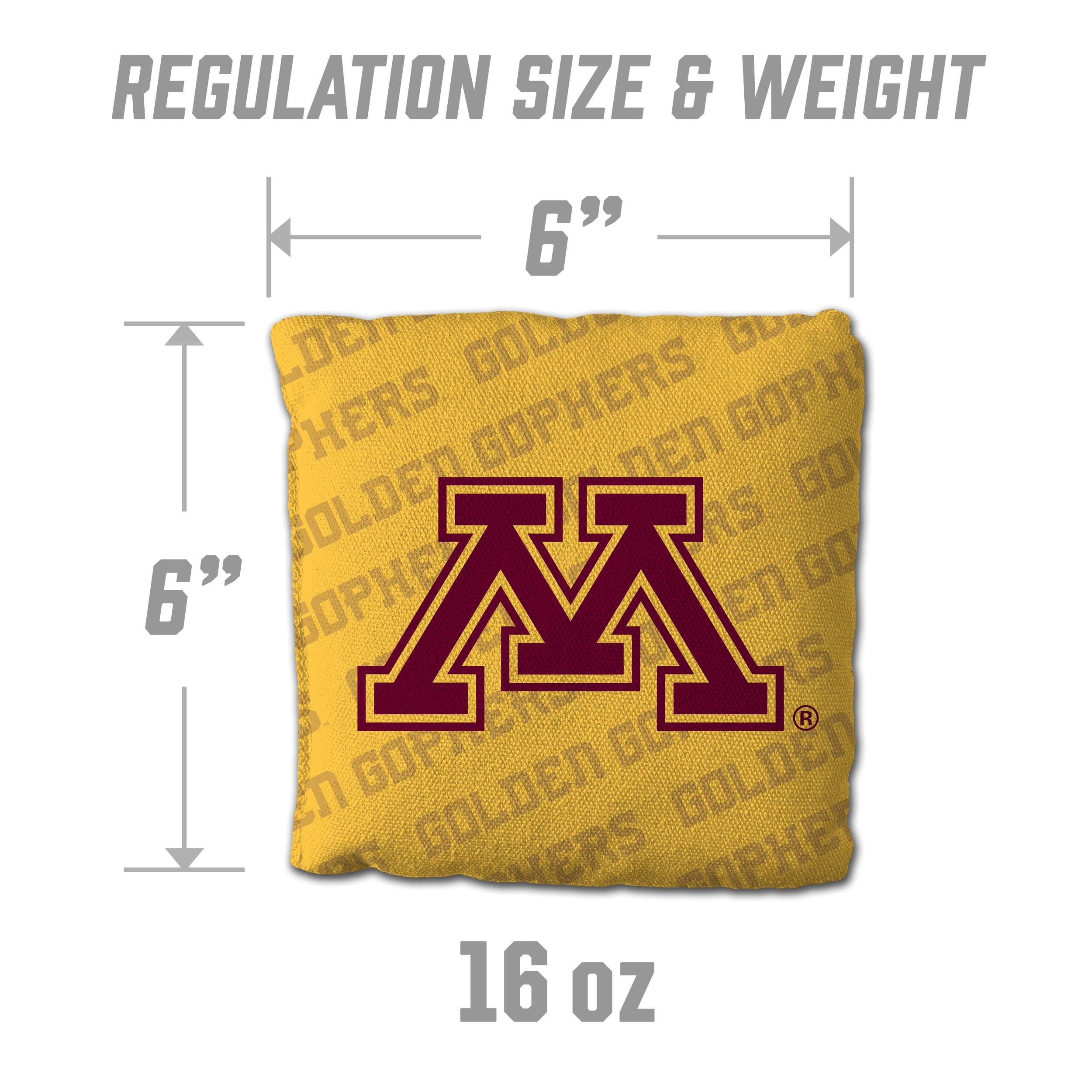 YouTheFan NCAA Minnesota Golden Gophers Cornhole Bags - 4PK - Yellow - Sports Collectibles, Sports Memorabilia, Sports Fan Shop, Sports Gifts